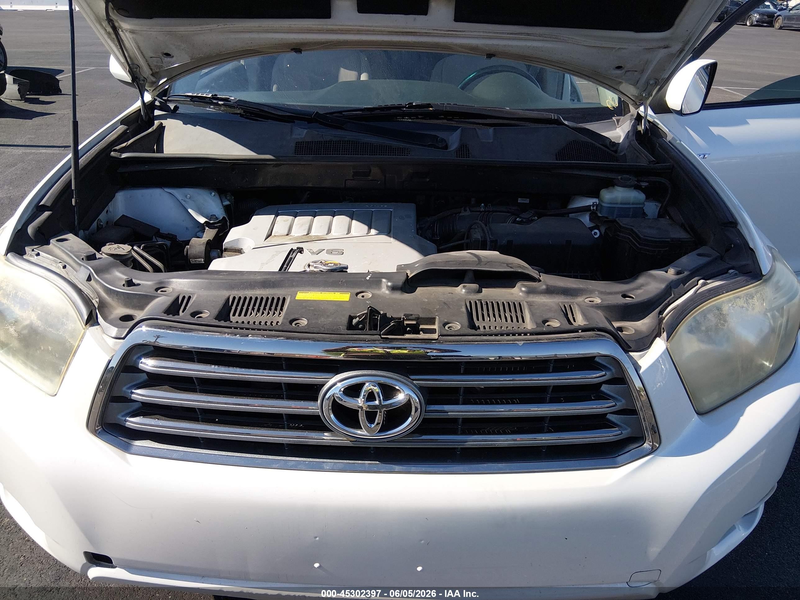 2008 Toyota Highlander Sport Белый vin: JTEDS43A882057534