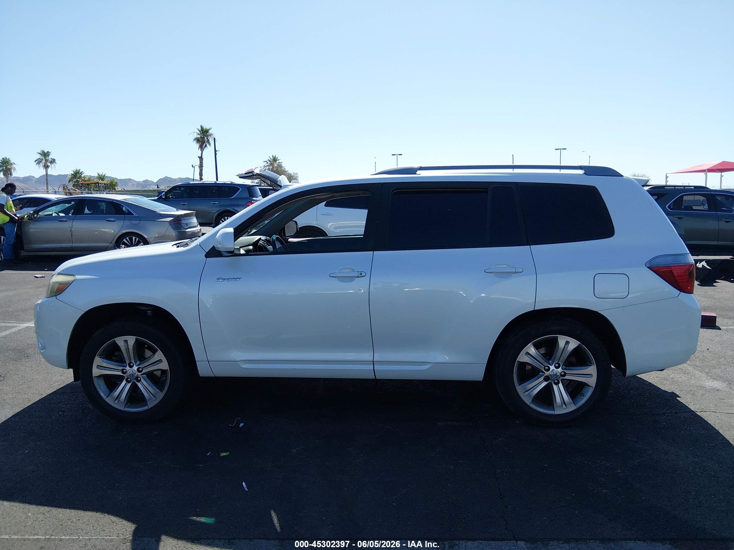 2008 Toyota Highlander Sport Белый vin: JTEDS43A882057534