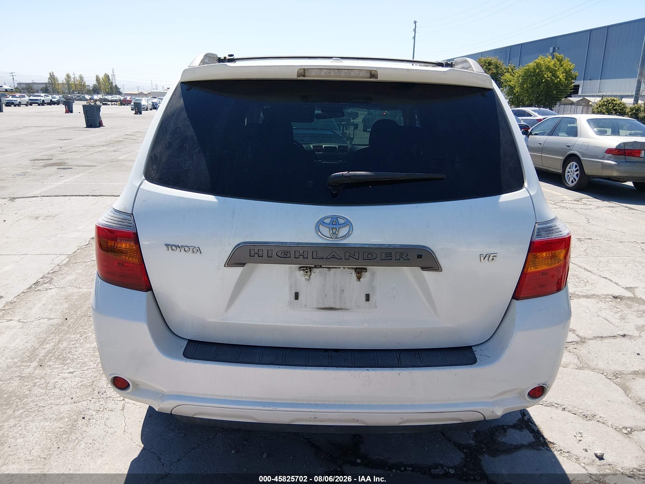 2009 Toyota Highlander Sport White vin: JTEDS43A892069250