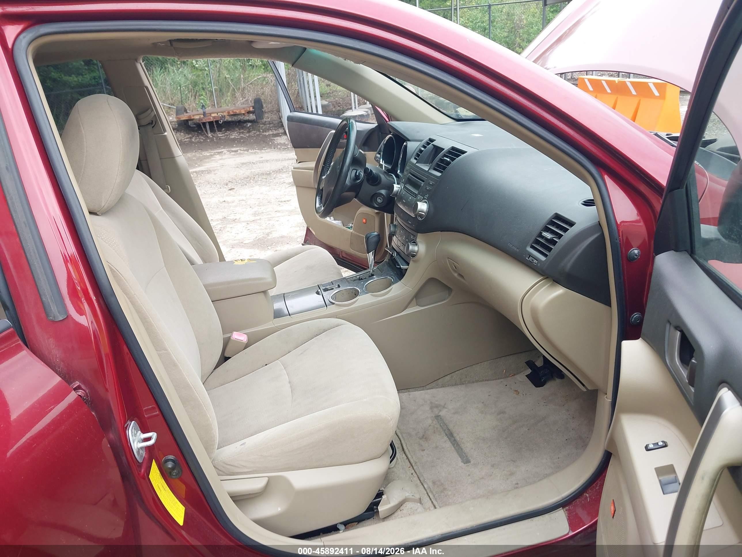 2008 Toyota Highlander Sport Red vin: JTEDS43A982054223