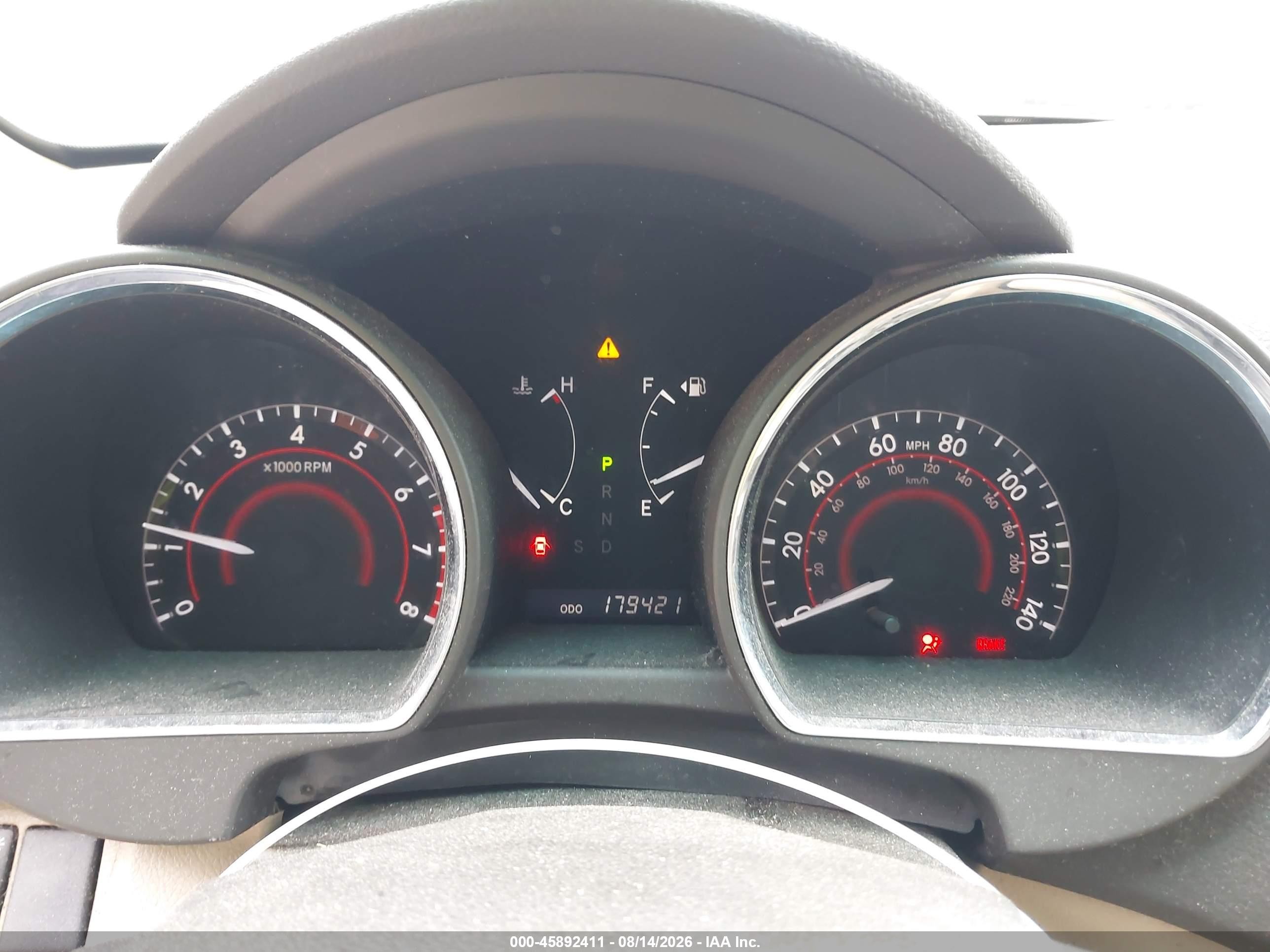 2008 Toyota Highlander Sport Red vin: JTEDS43A982054223