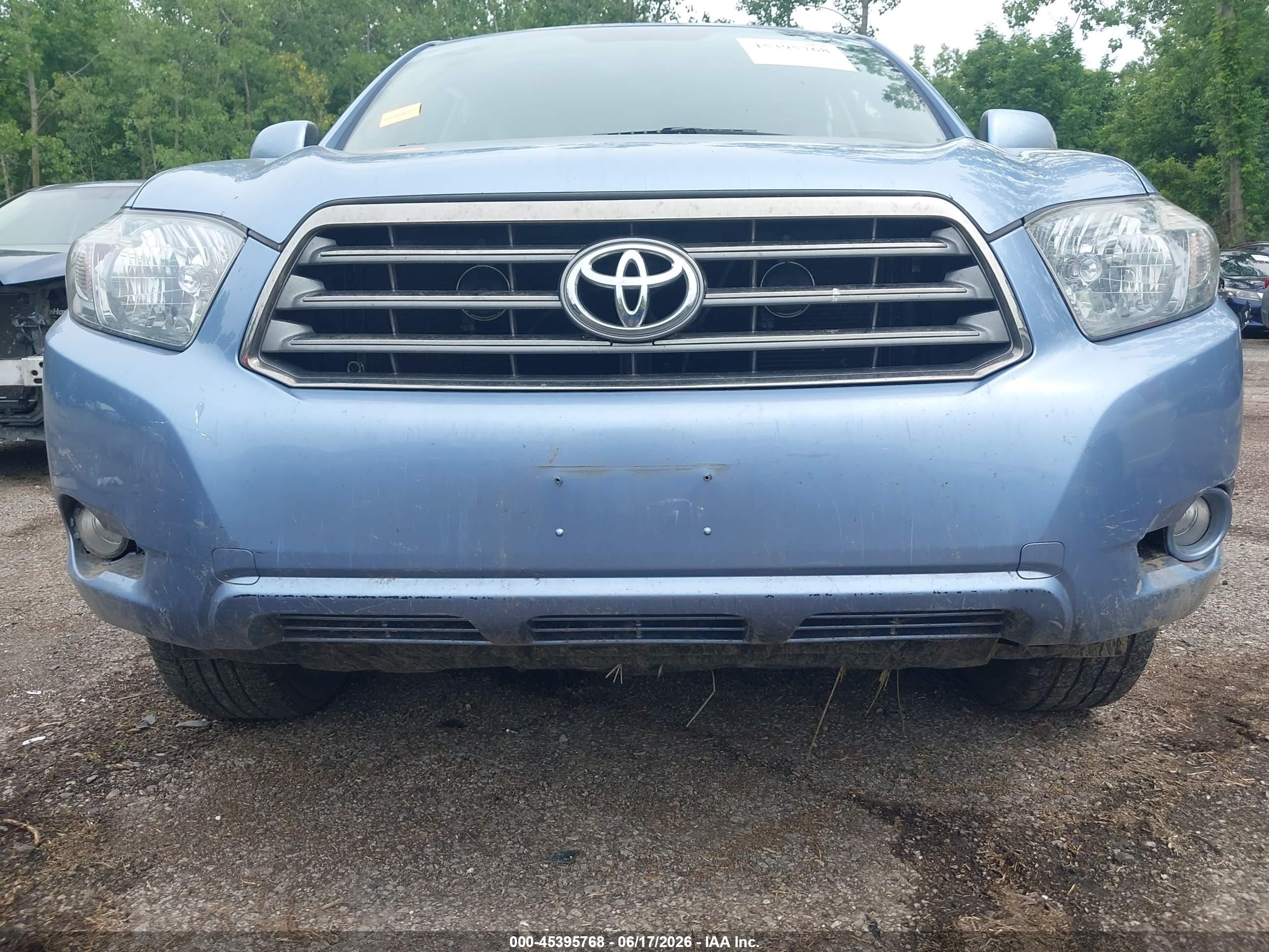 2008 Toyota Highlander Sport Blue vin: JTEDS43AX82036443
