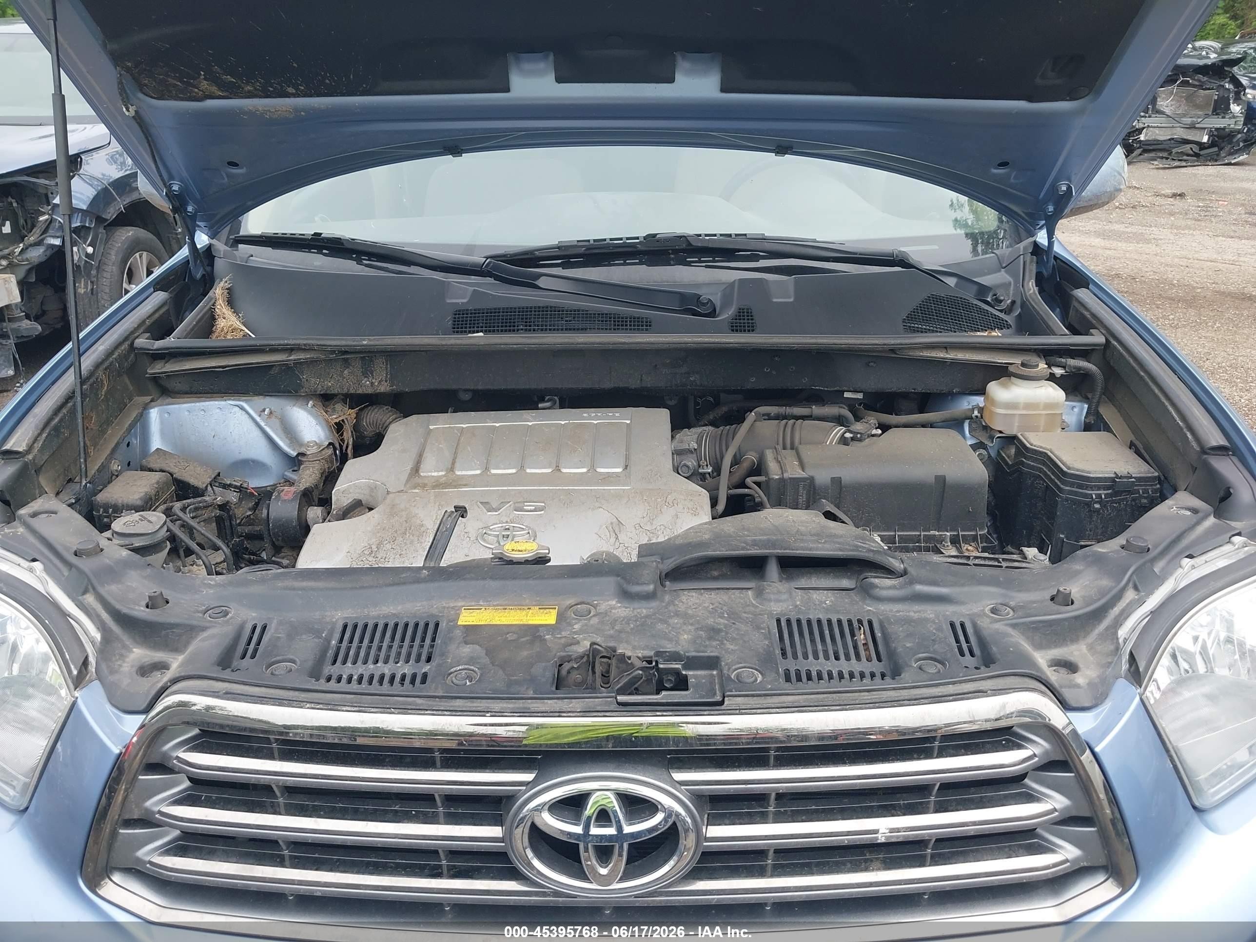 2008 Toyota Highlander Sport Blue vin: JTEDS43AX82036443