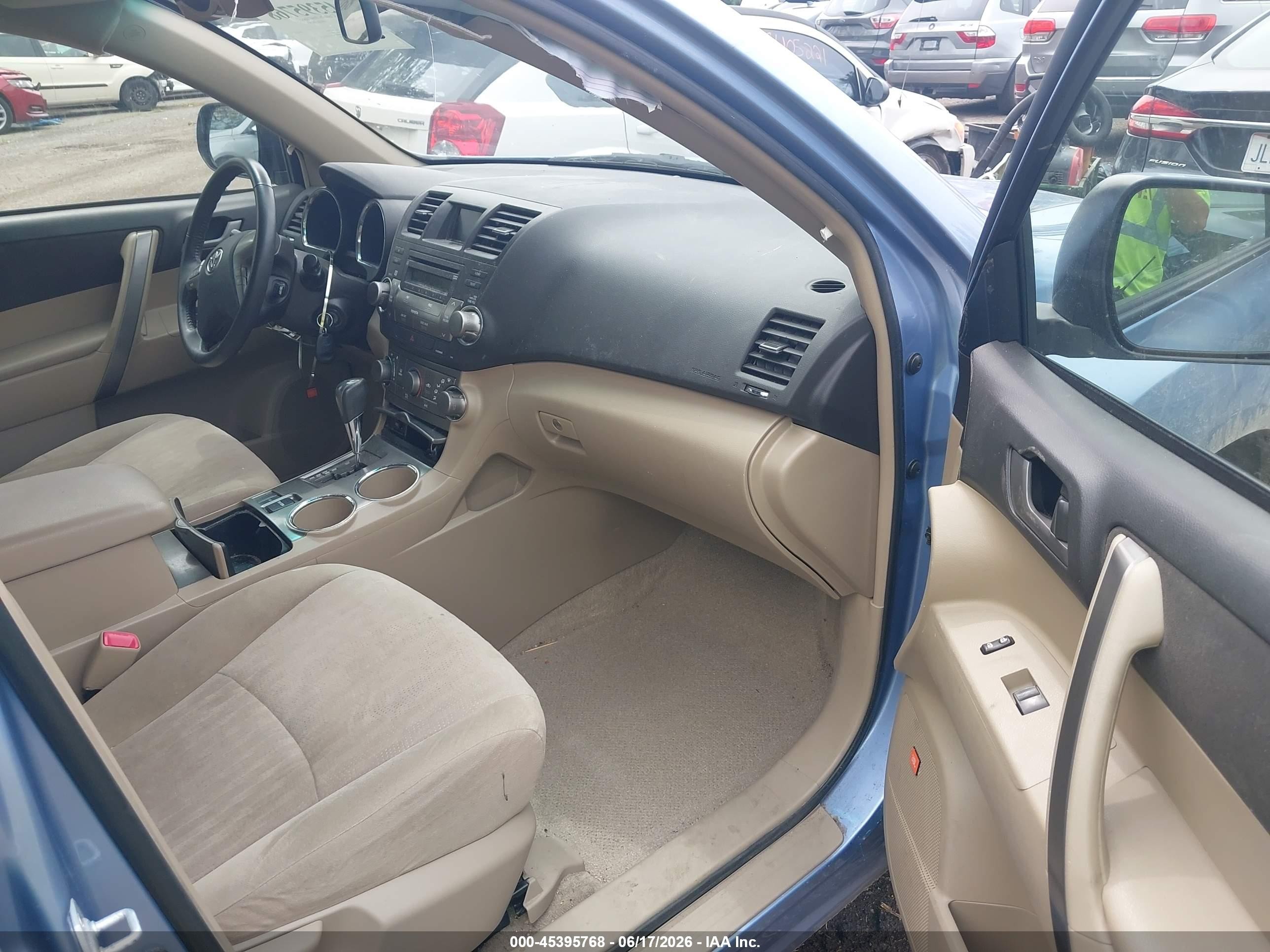 2008 Toyota Highlander Sport Blue vin: JTEDS43AX82036443