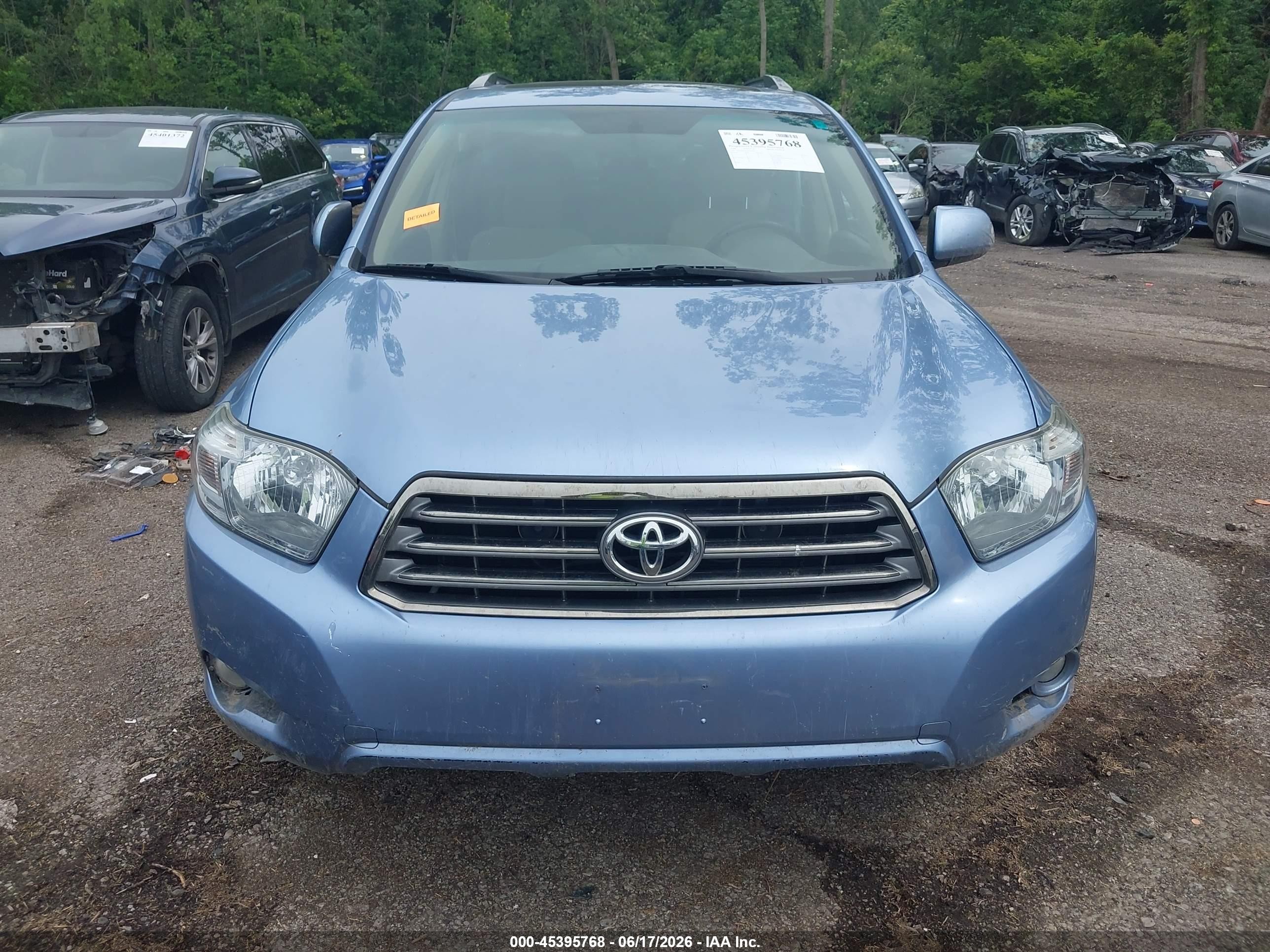 2008 Toyota Highlander Sport Blue vin: JTEDS43AX82036443