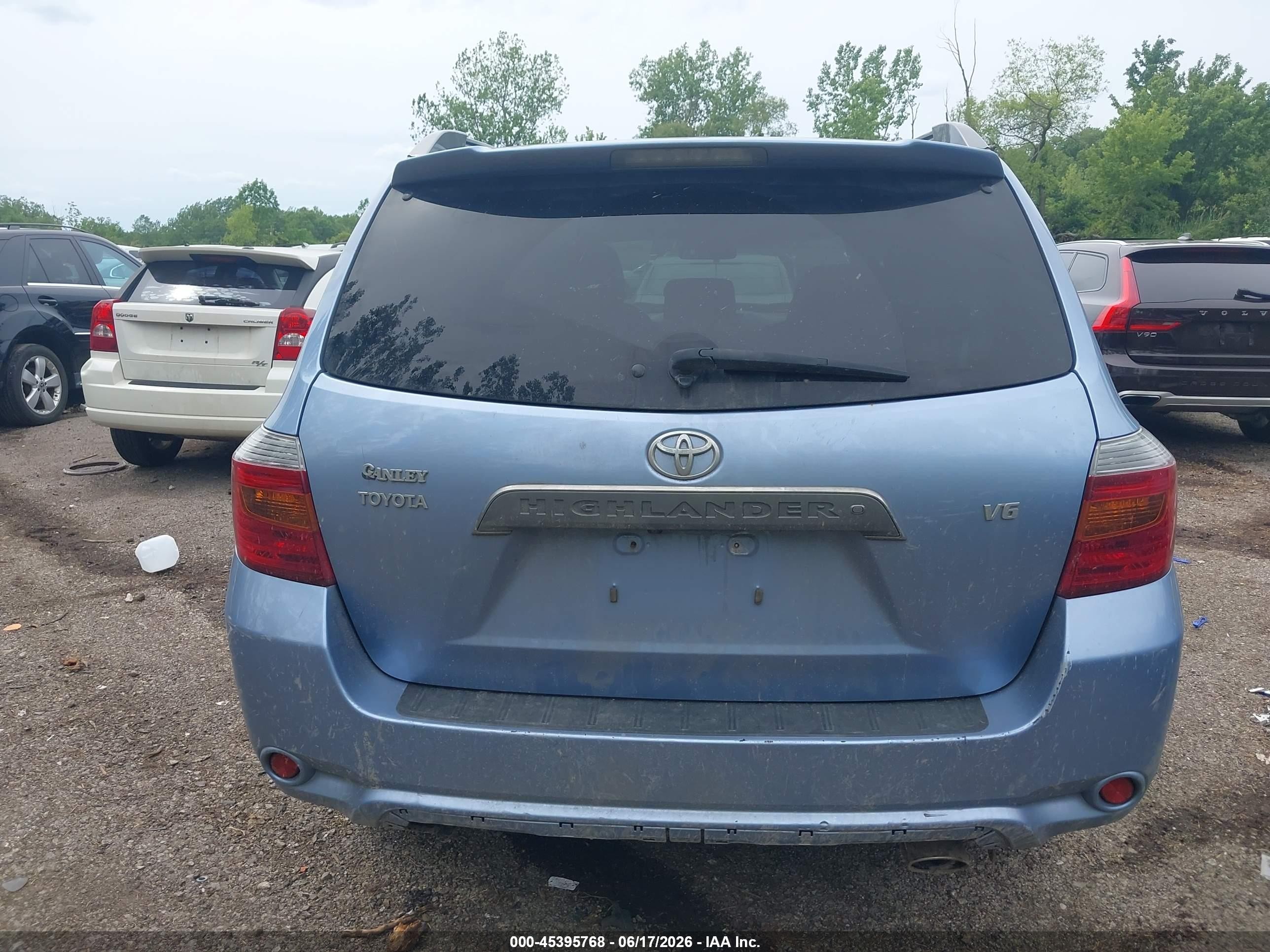 2008 Toyota Highlander Sport Blue vin: JTEDS43AX82036443