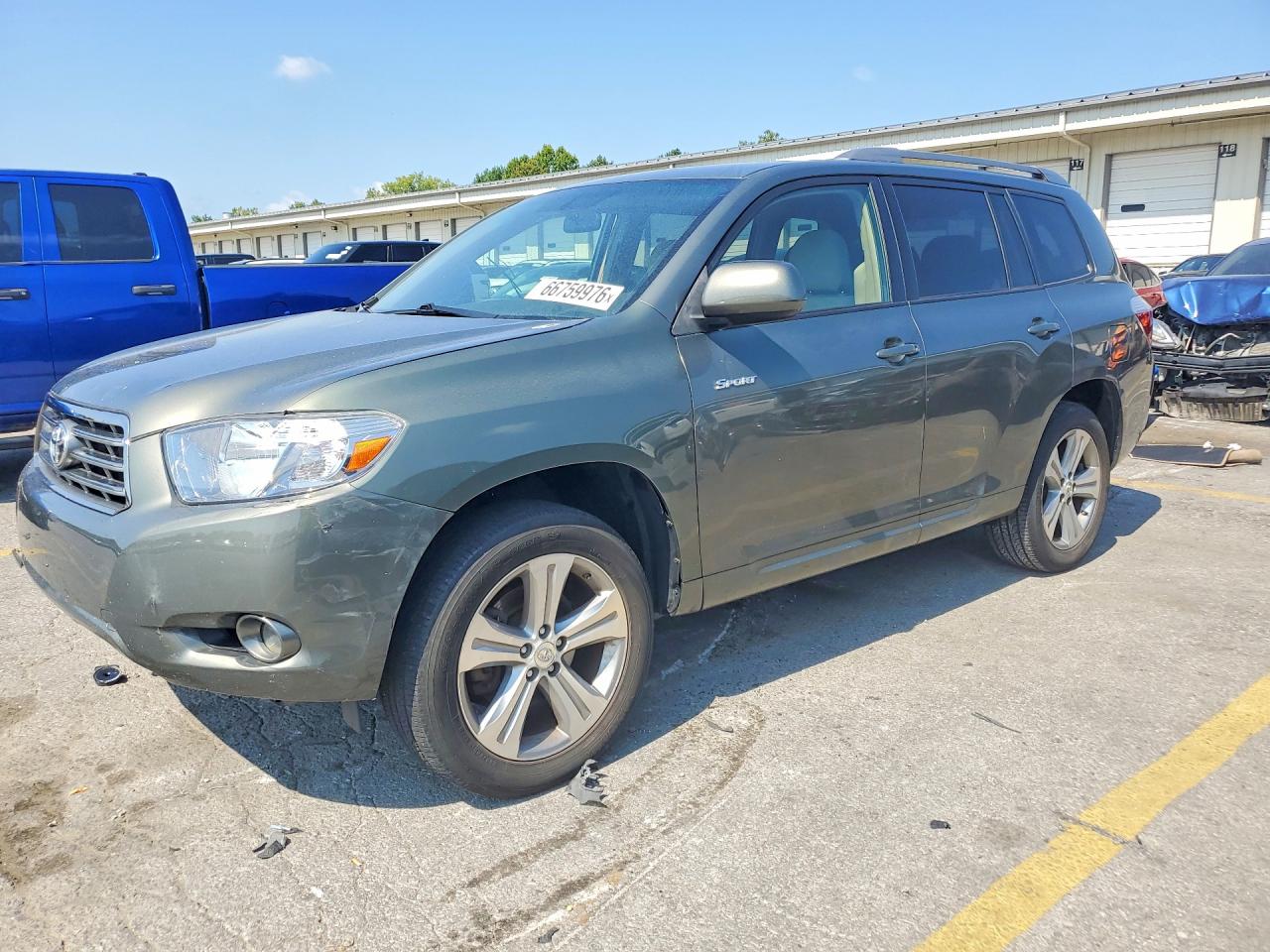 2008 Toyota Highlander Sport Gray vin: JTEDS43AX82037107