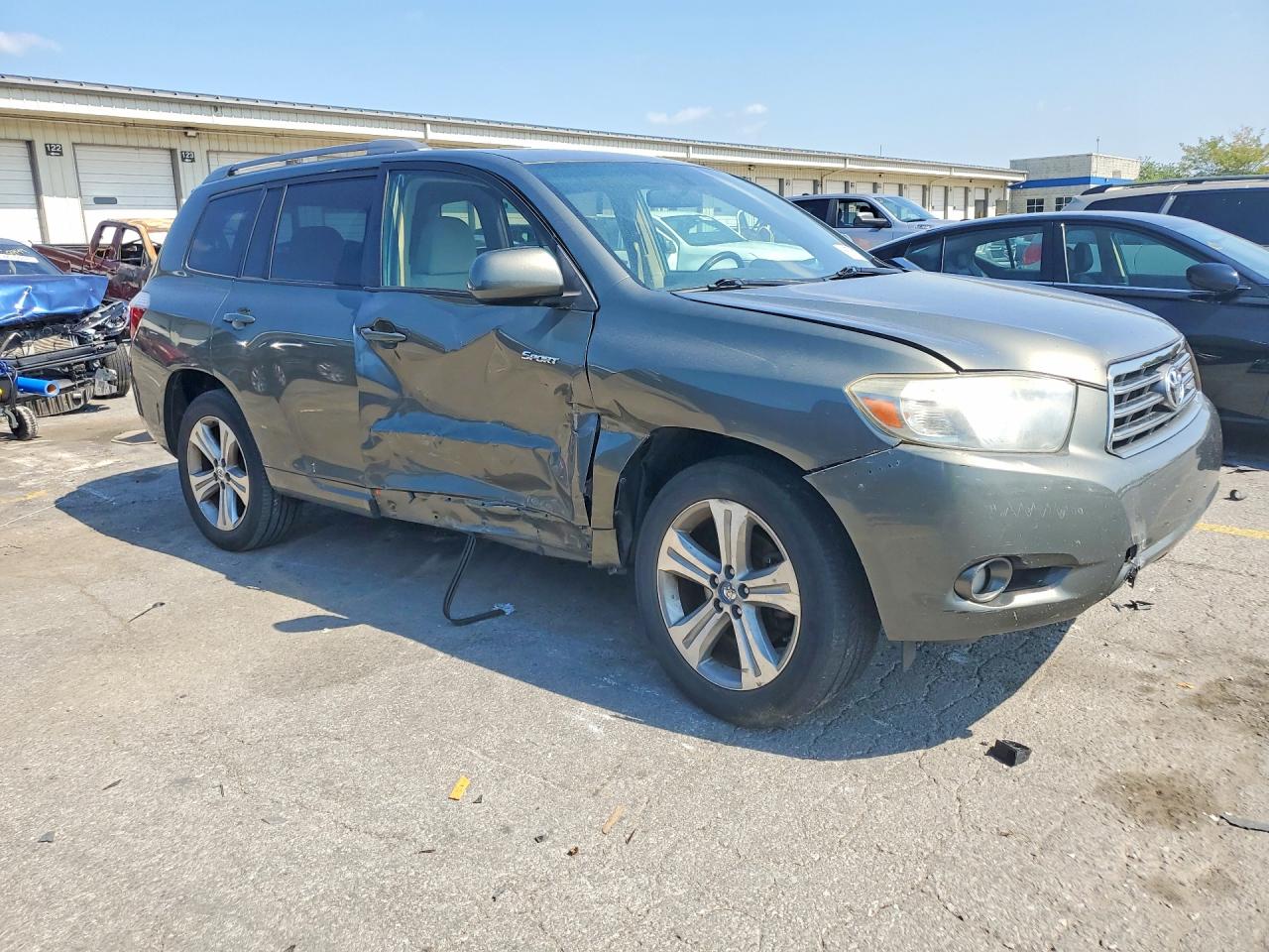 2008 Toyota Highlander Sport Gray vin: JTEDS43AX82037107