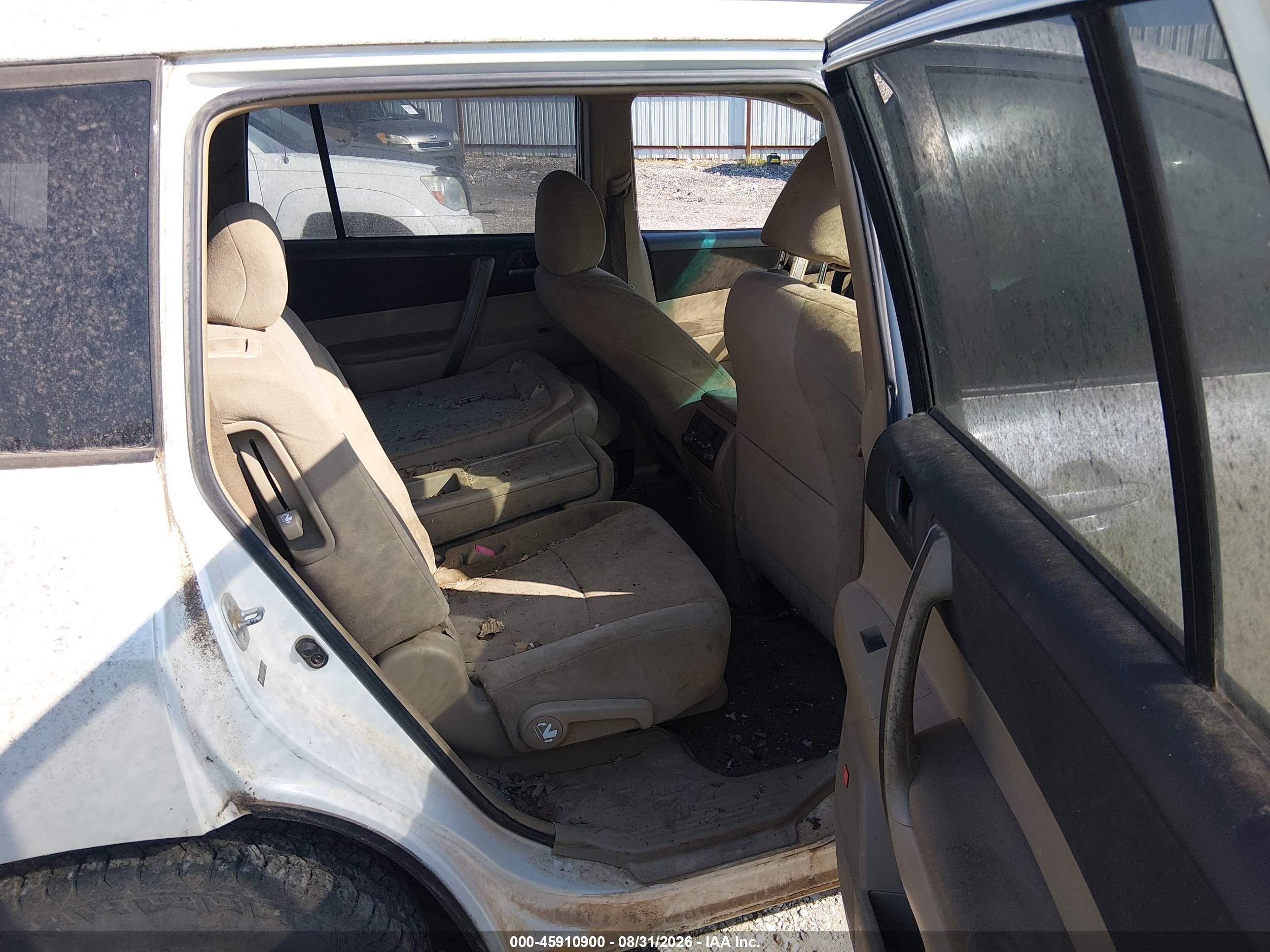 2008 Toyota Highlander Sport White vin: JTEDS43AX82039486