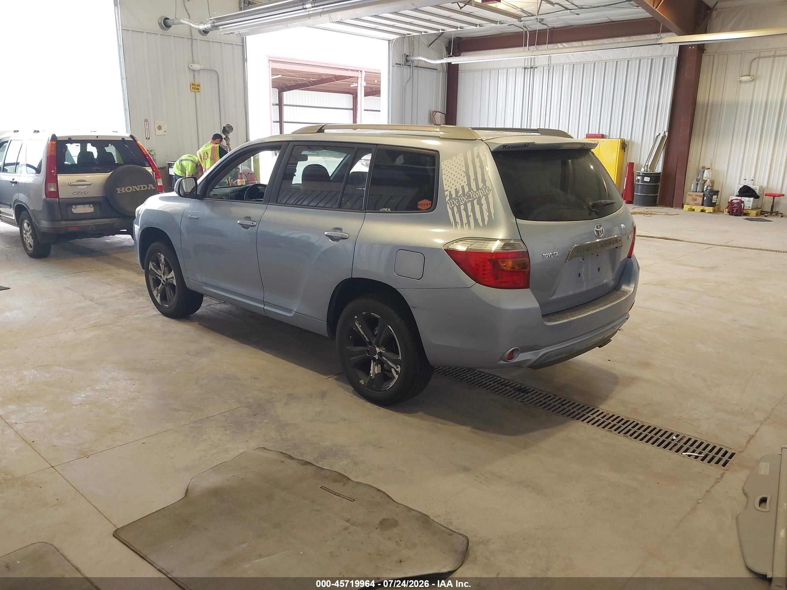 2008 Toyota Highlander Sport Light Blue vin: JTEDS43AX82051430