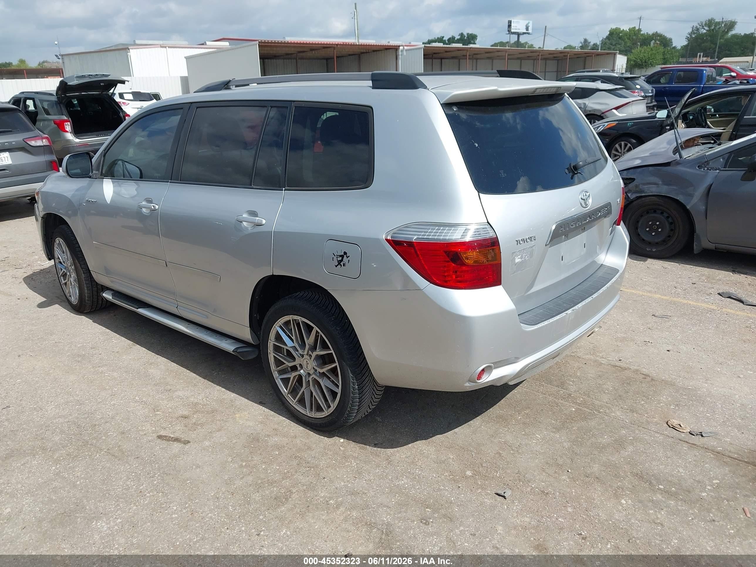 2008 Toyota Highlander Sport Gray vin: JTEDS43AX82054148