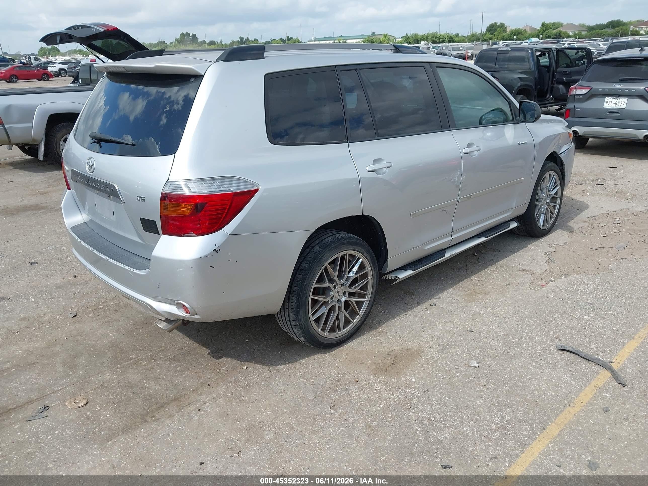 2008 Toyota Highlander Sport Gray vin: JTEDS43AX82054148