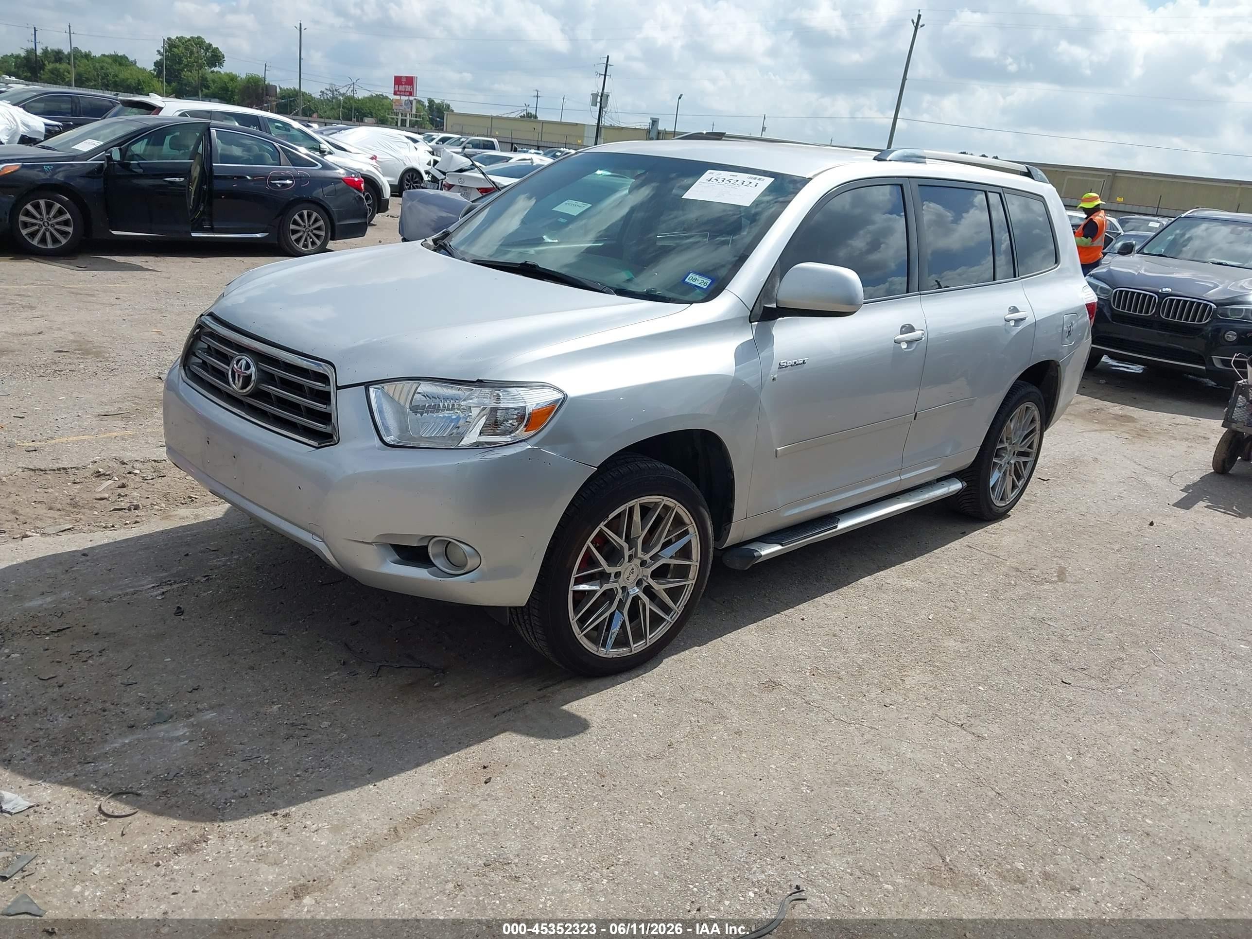 2008 Toyota Highlander Sport Gray vin: JTEDS43AX82054148