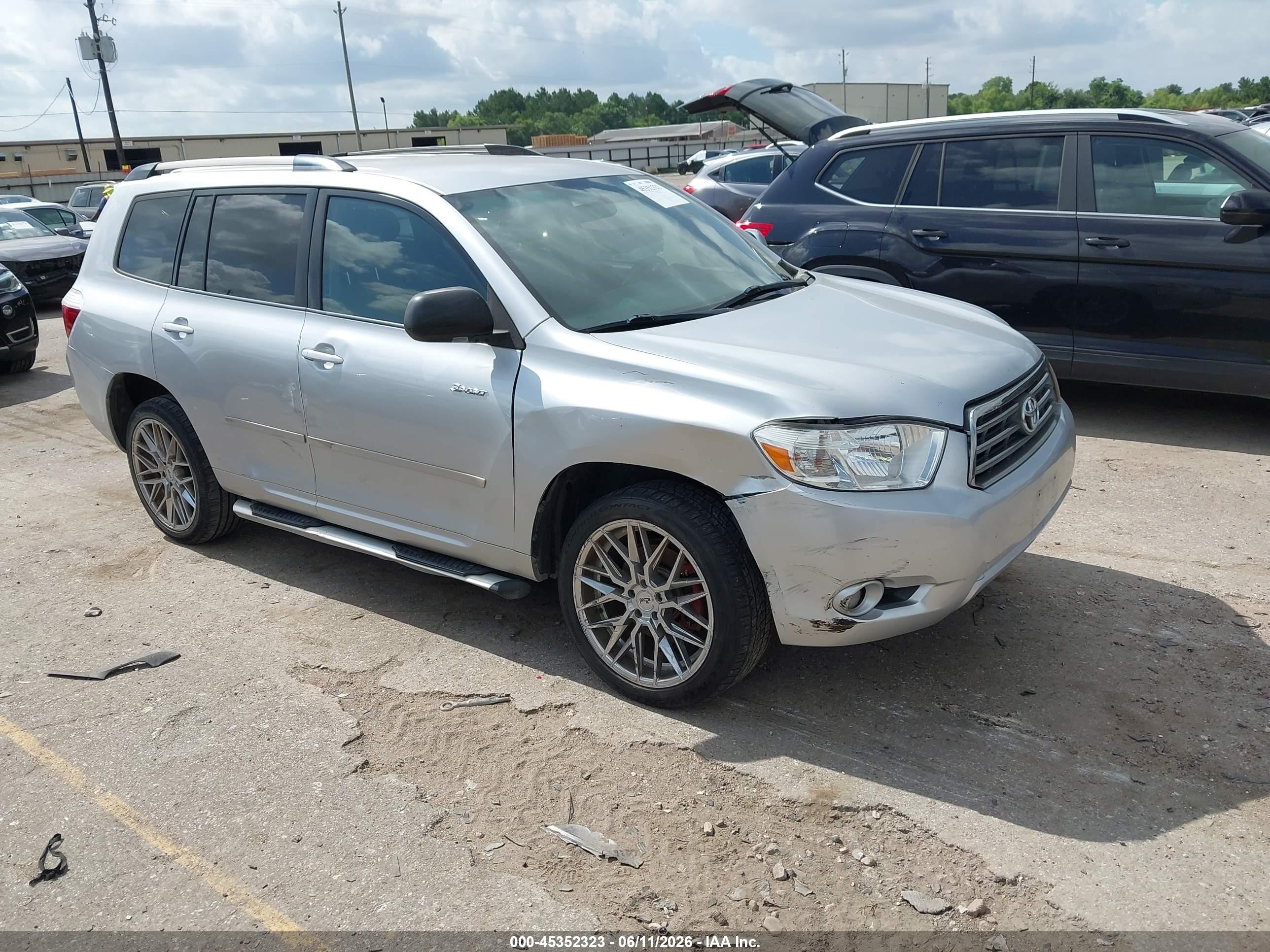 2008 Toyota Highlander Sport Gray vin: JTEDS43AX82054148