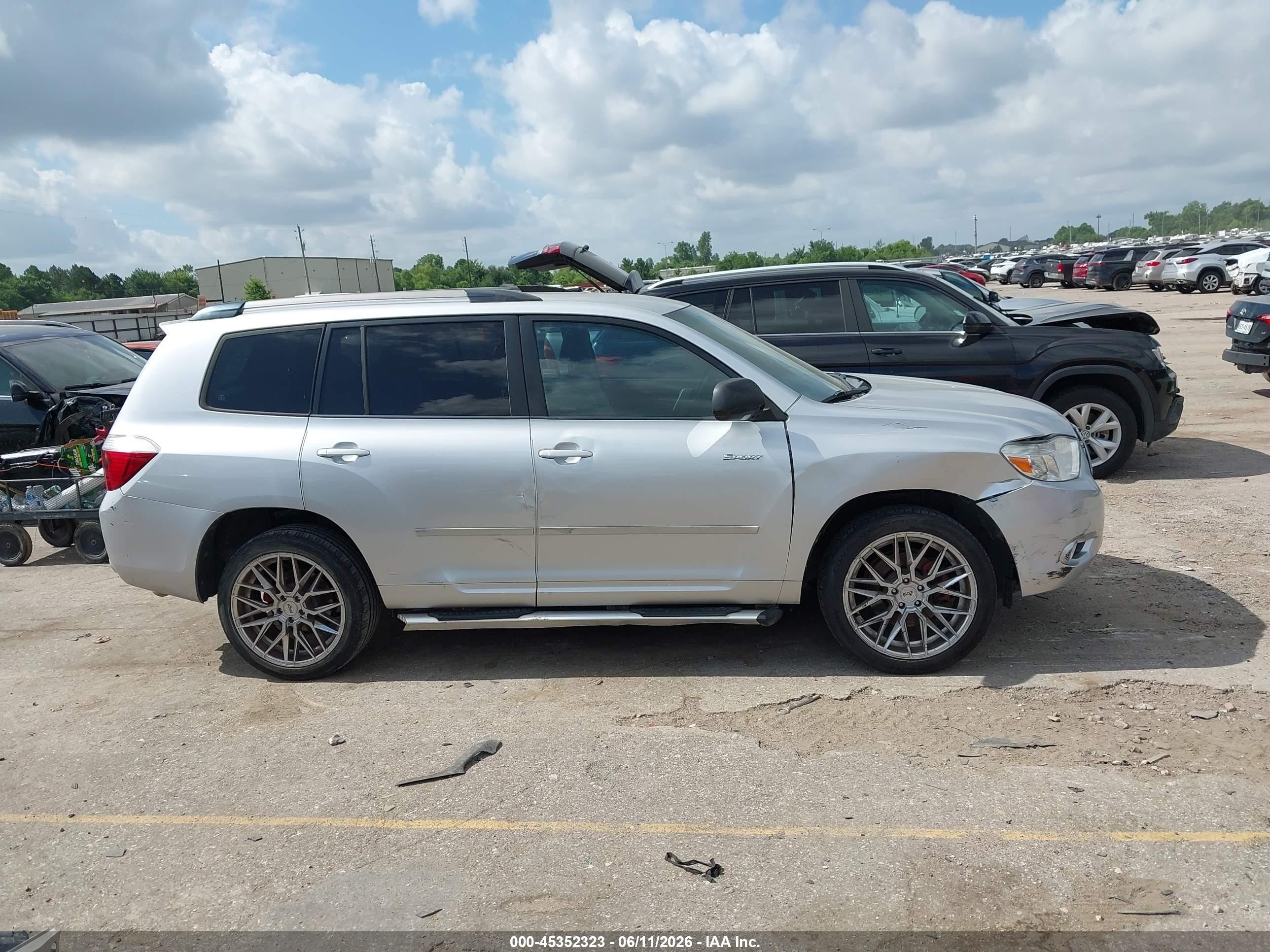 2008 Toyota Highlander Sport Gray vin: JTEDS43AX82054148