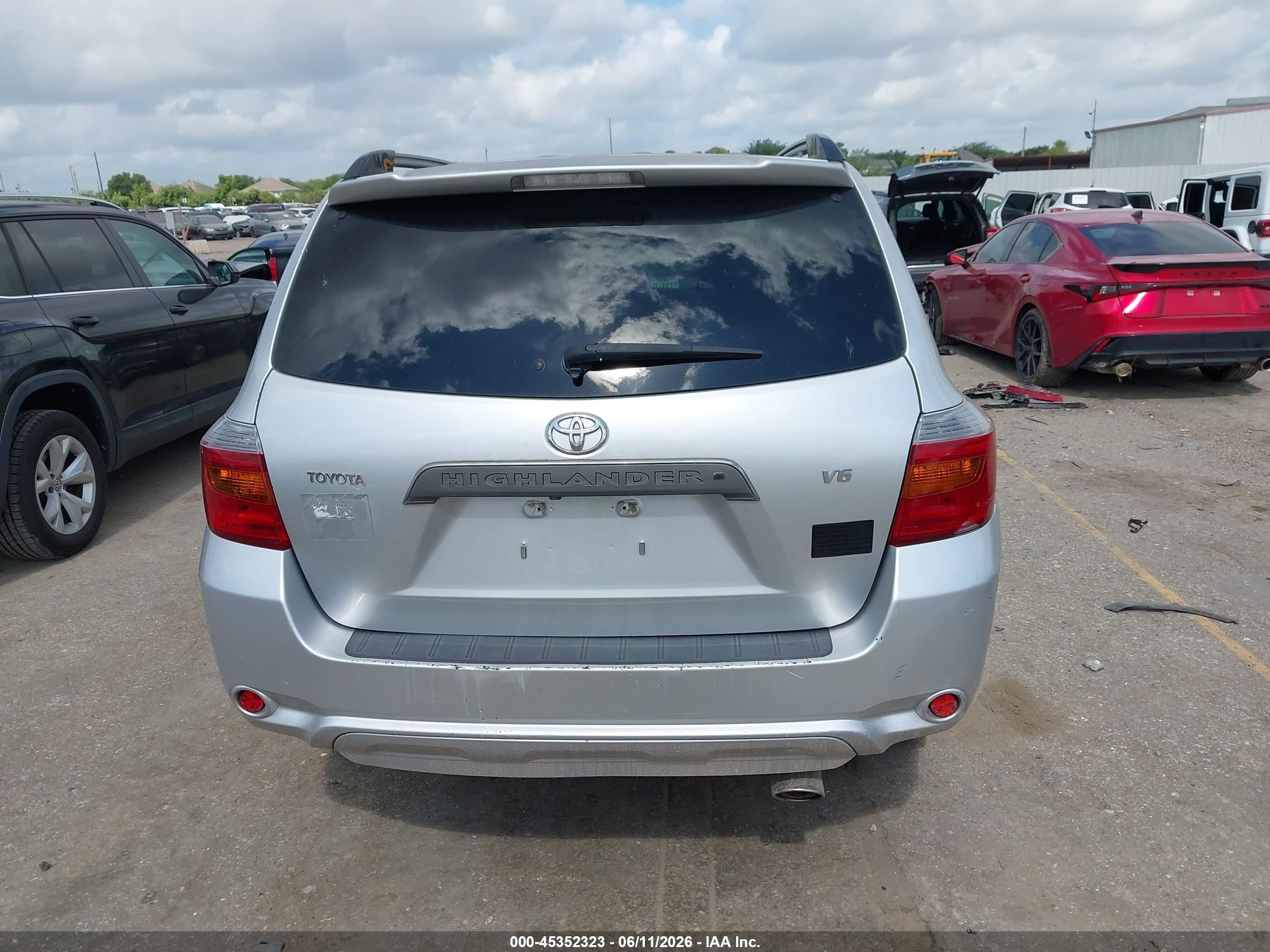 2008 Toyota Highlander Sport Gray vin: JTEDS43AX82054148
