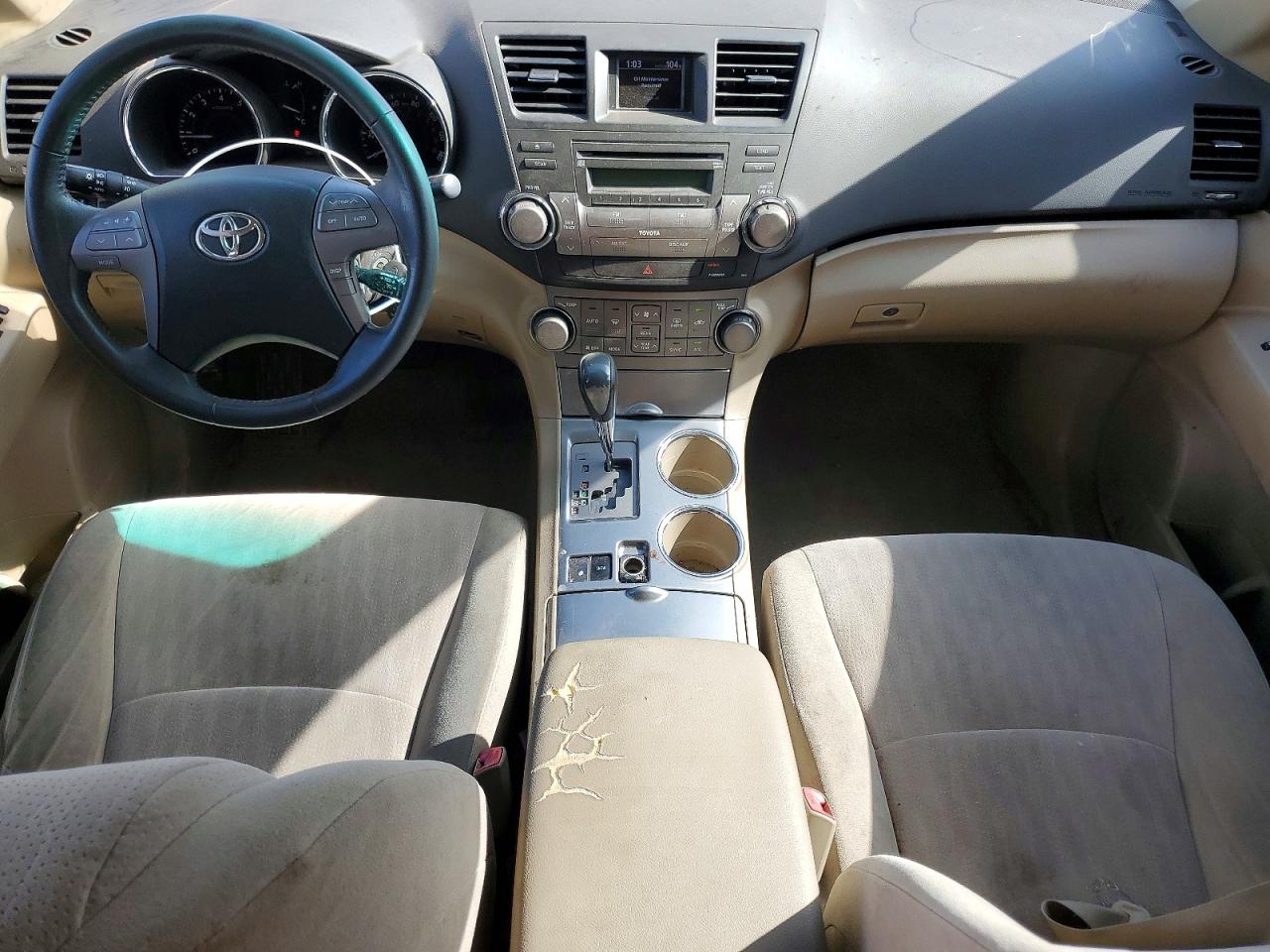 2009 Toyota Highlander Sport White vin: JTEDS43AX92088463