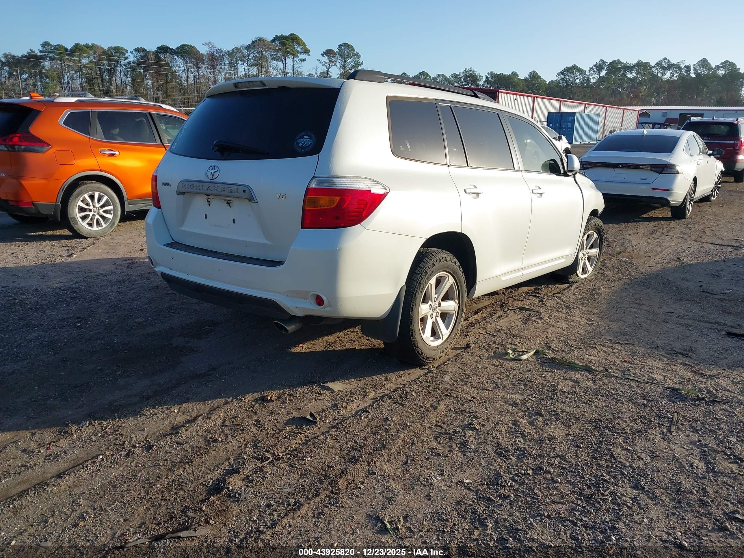 2008 Toyota Highlander   Белый vin: JTEDS44A482049252