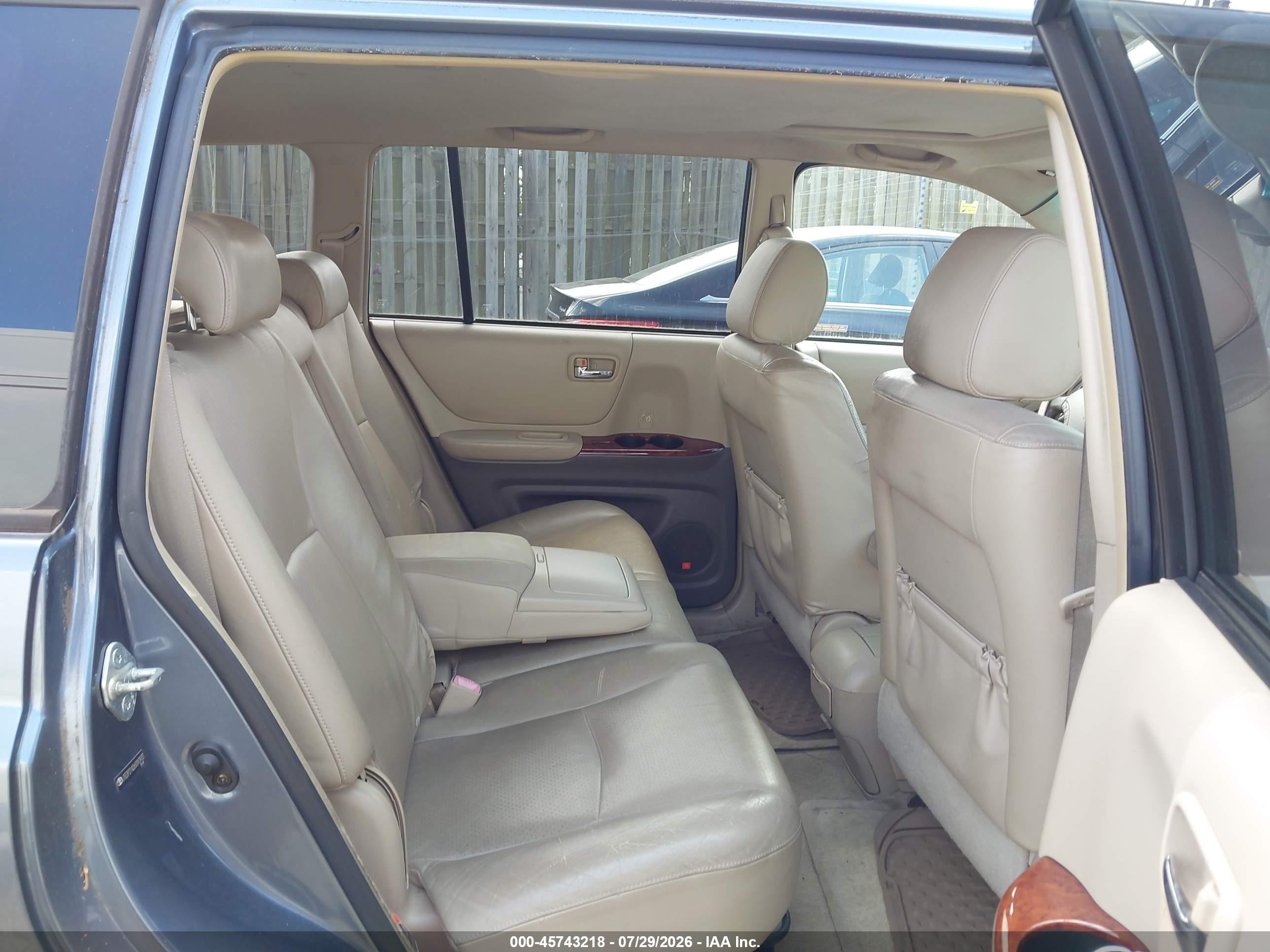 2006 Toyota Highlander Blue vin: JTEDT21A260093933