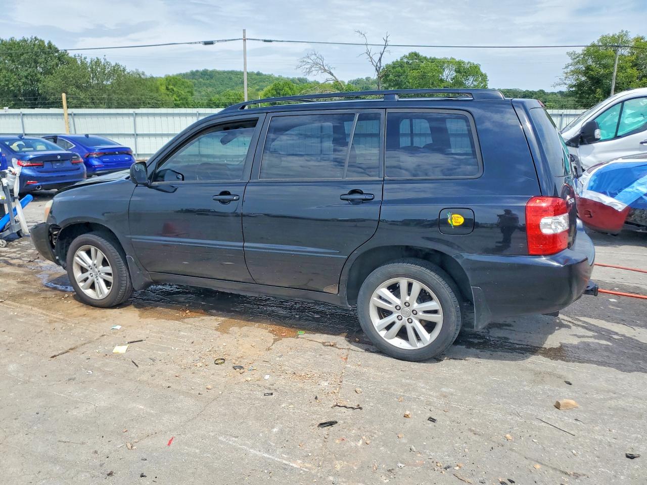 2006 Toyota Highlander Hybrid Black vin: JTEDW21A060009790