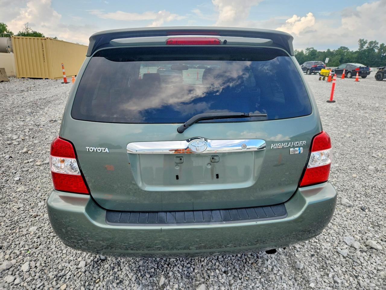 2007 Toyota Highlander Hybrid Зеленый vin: JTEDW21A070021293