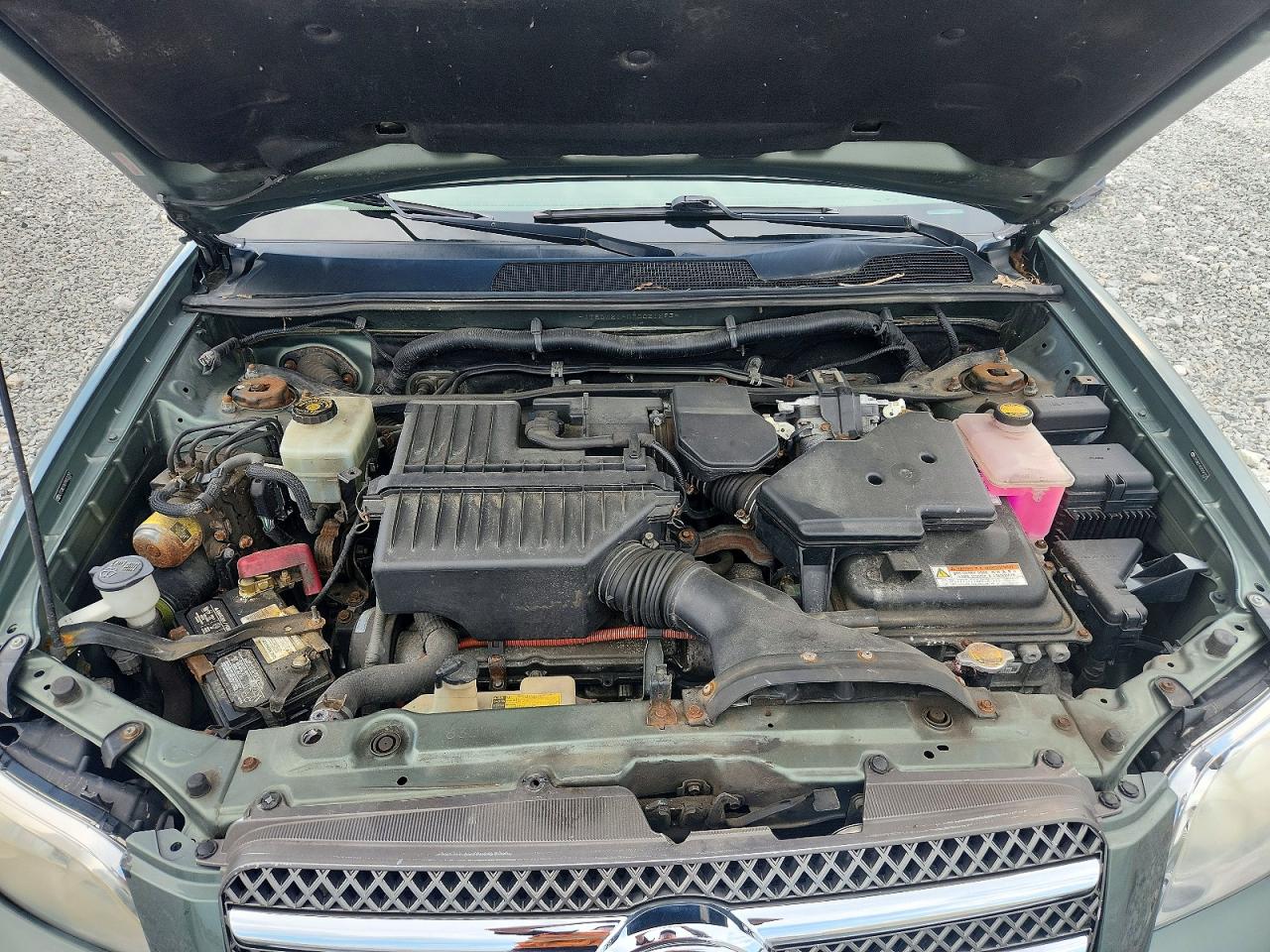 2007 Toyota Highlander Hybrid Зеленый vin: JTEDW21A070021293