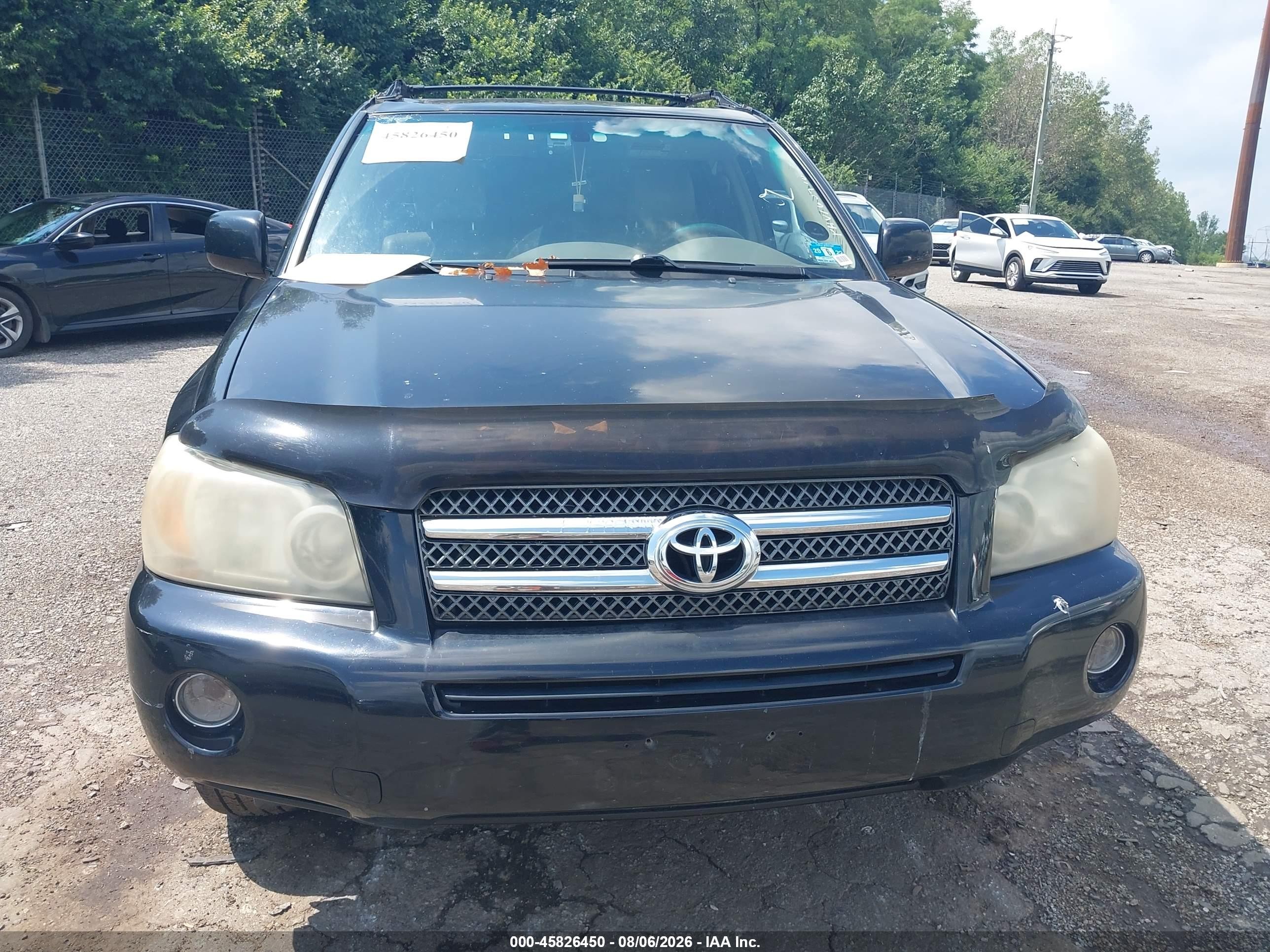 2006 Toyota Highlander Hybrid Limited V6 Черный vin: JTEDW21A160004677