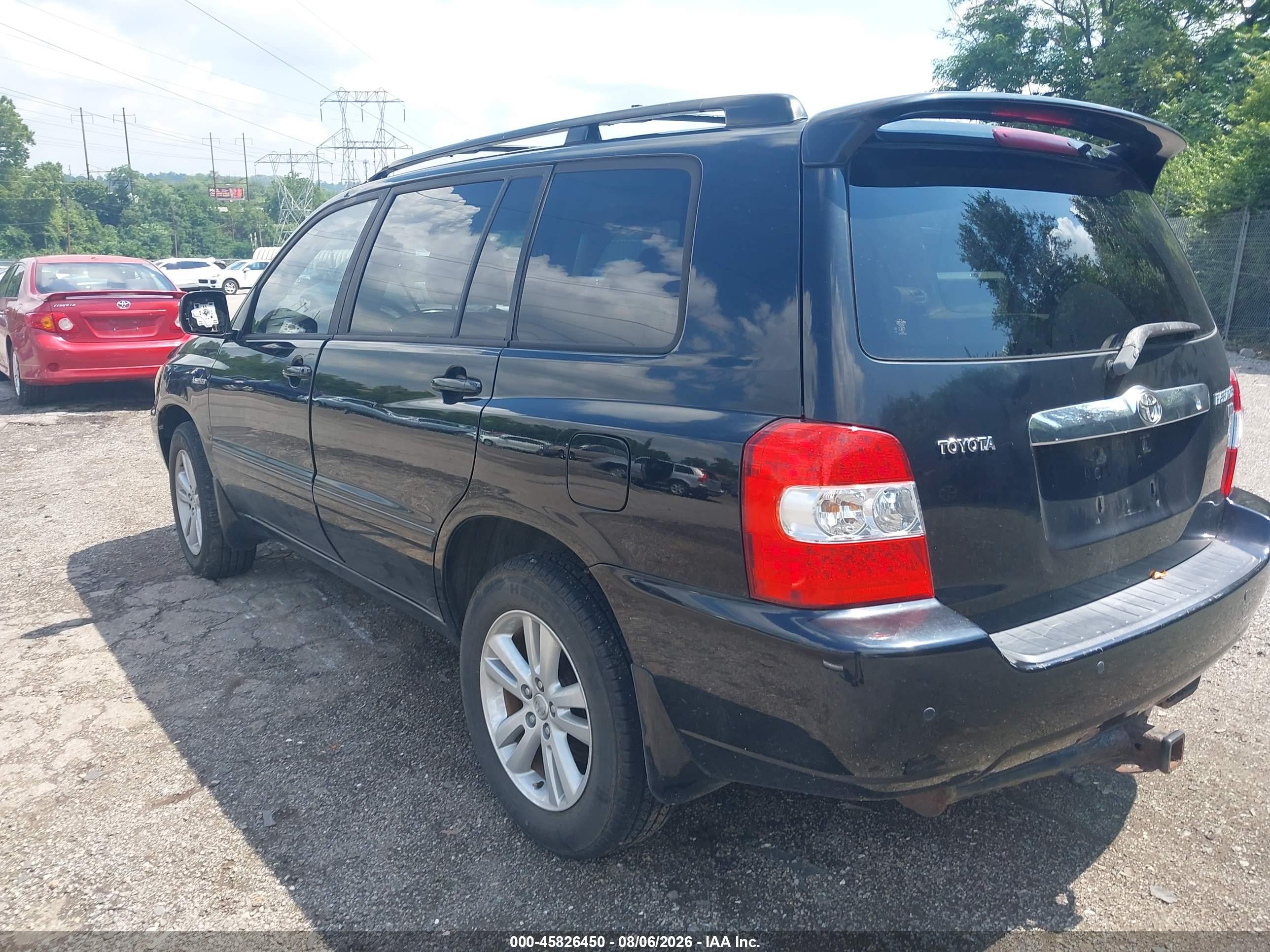 2006 Toyota Highlander Hybrid Limited V6 Черный vin: JTEDW21A160004677