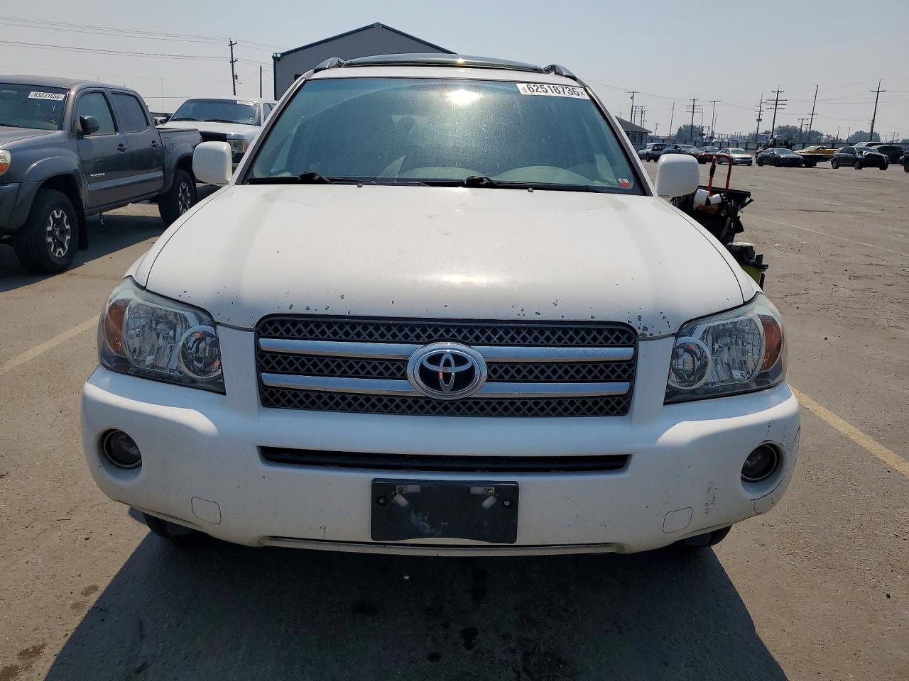 2006 Toyota Highlander Hybrid White vin: JTEDW21A160010852
