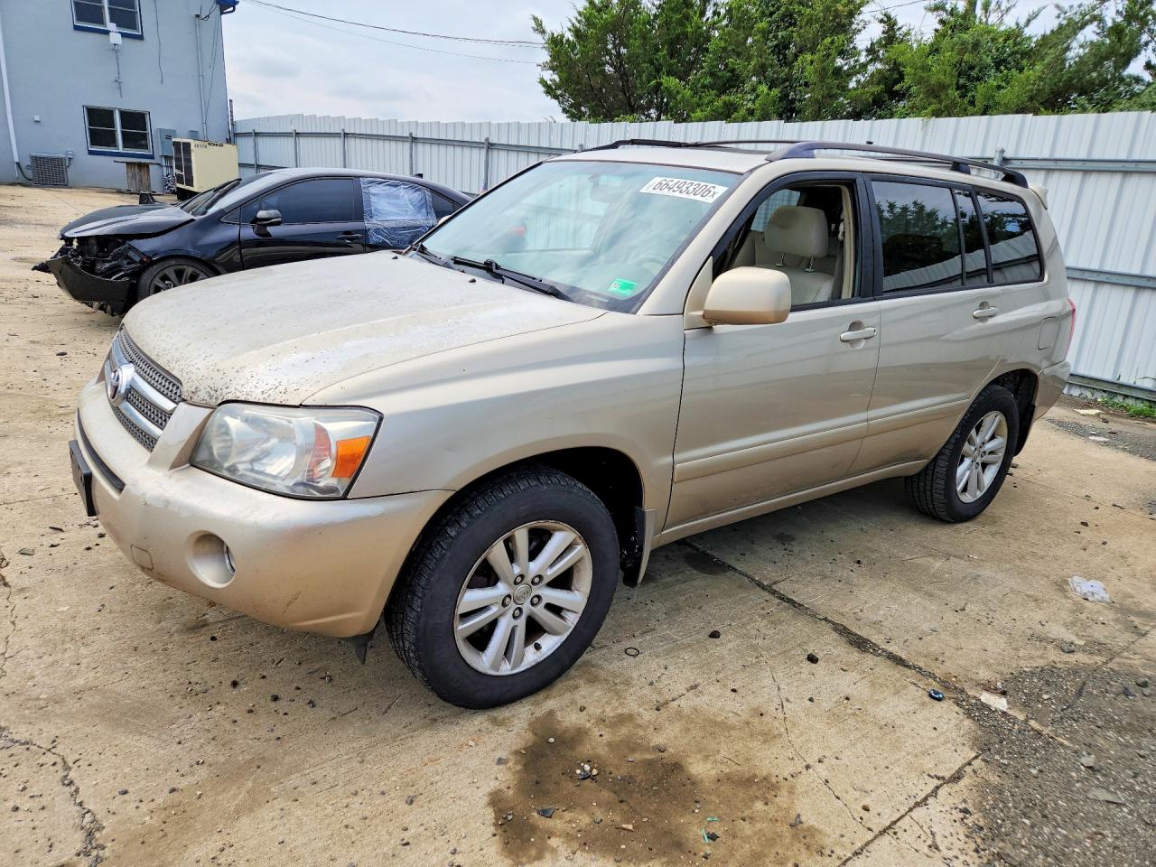 2006 Toyota Highlander Hybrid Gold vin: JTEDW21A260001593