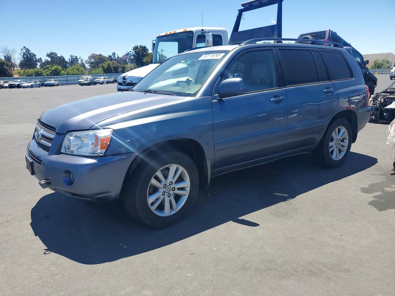 2006 Toyota Highlander Hybrid Blue vin: JTEDW21A260003568