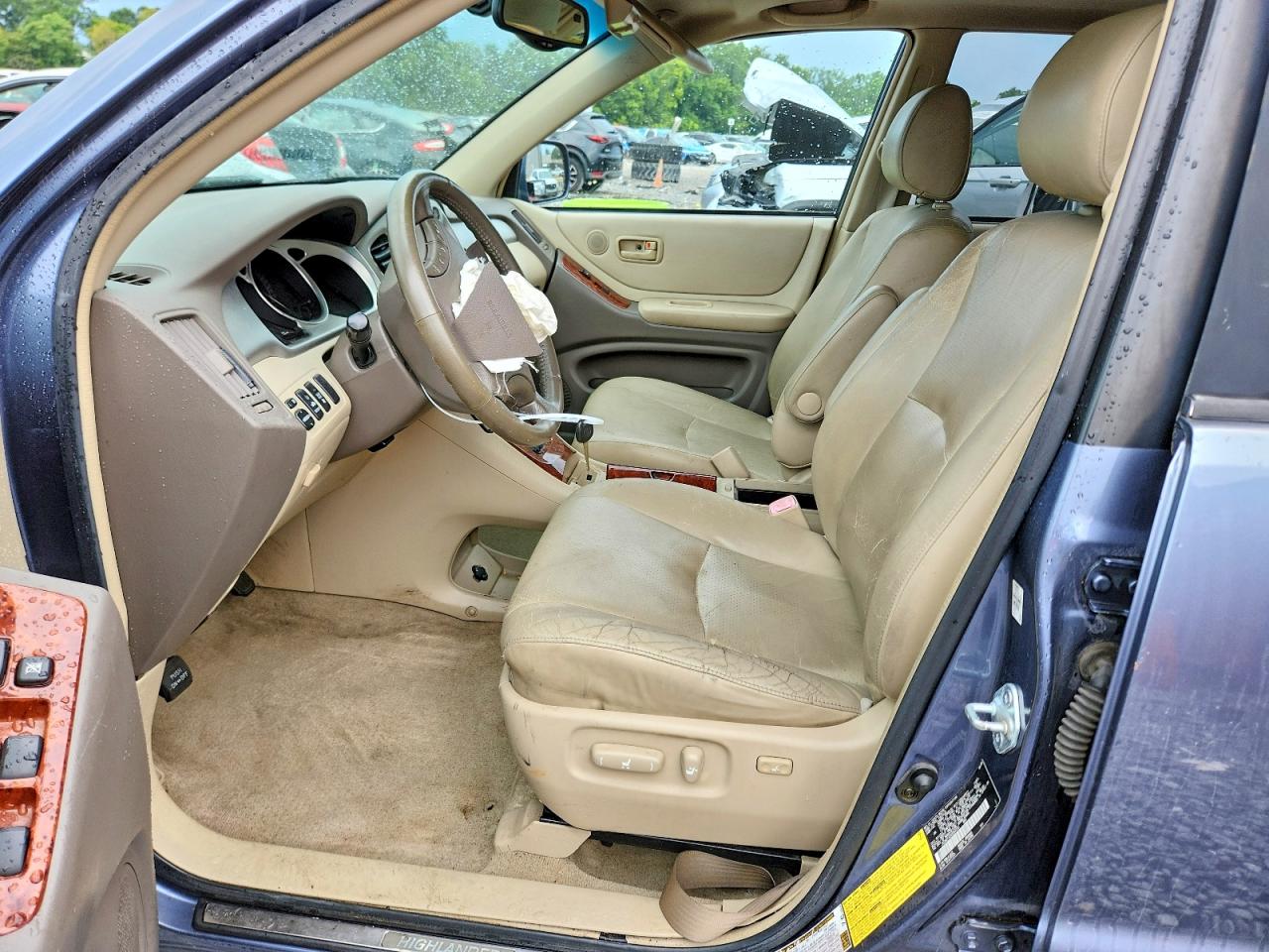2006 Toyota Highlander Hybrid Blue vin: JTEDW21A260004400