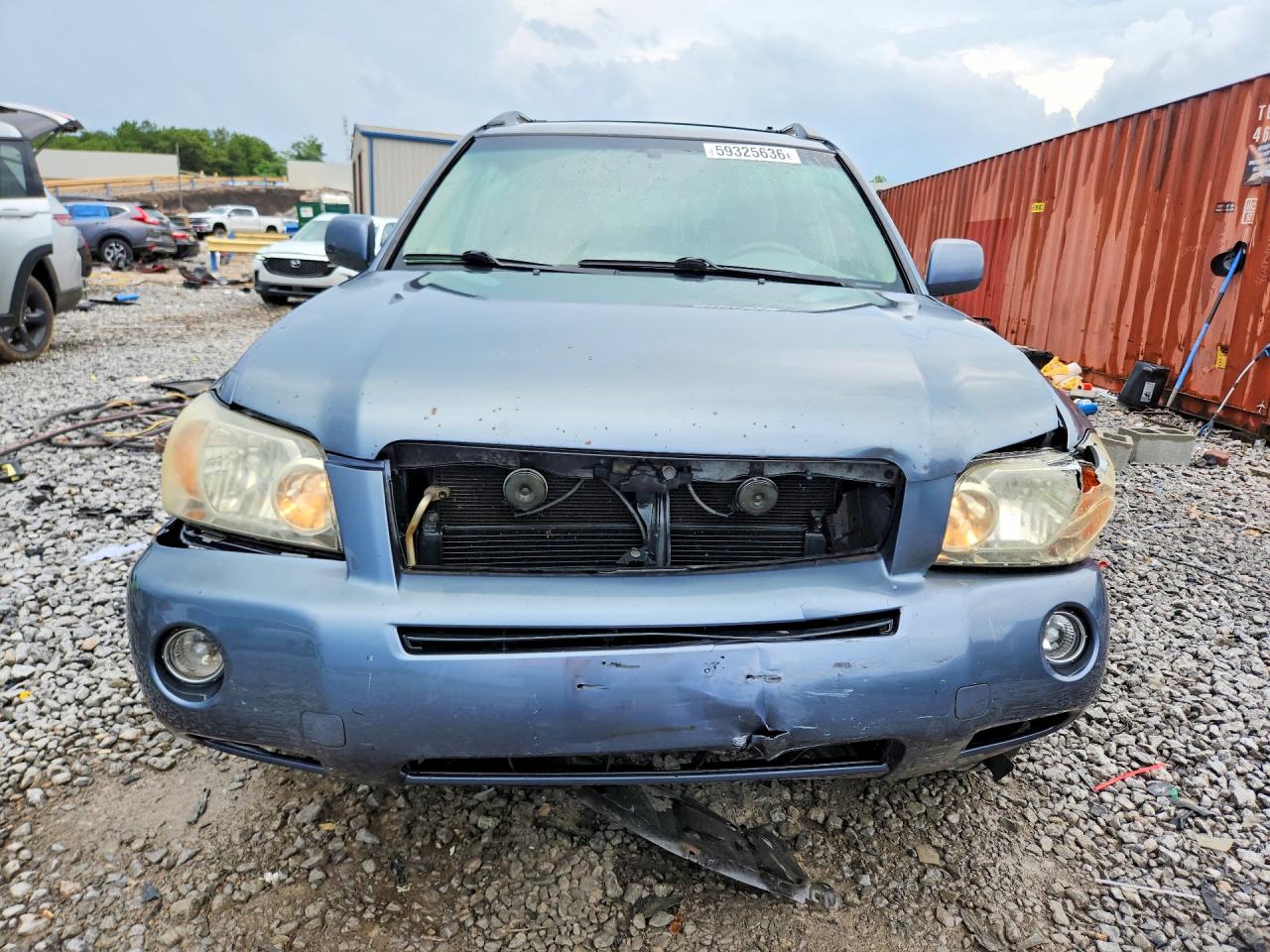 2006 Toyota Highlander Hybrid Blue vin: JTEDW21A260004400