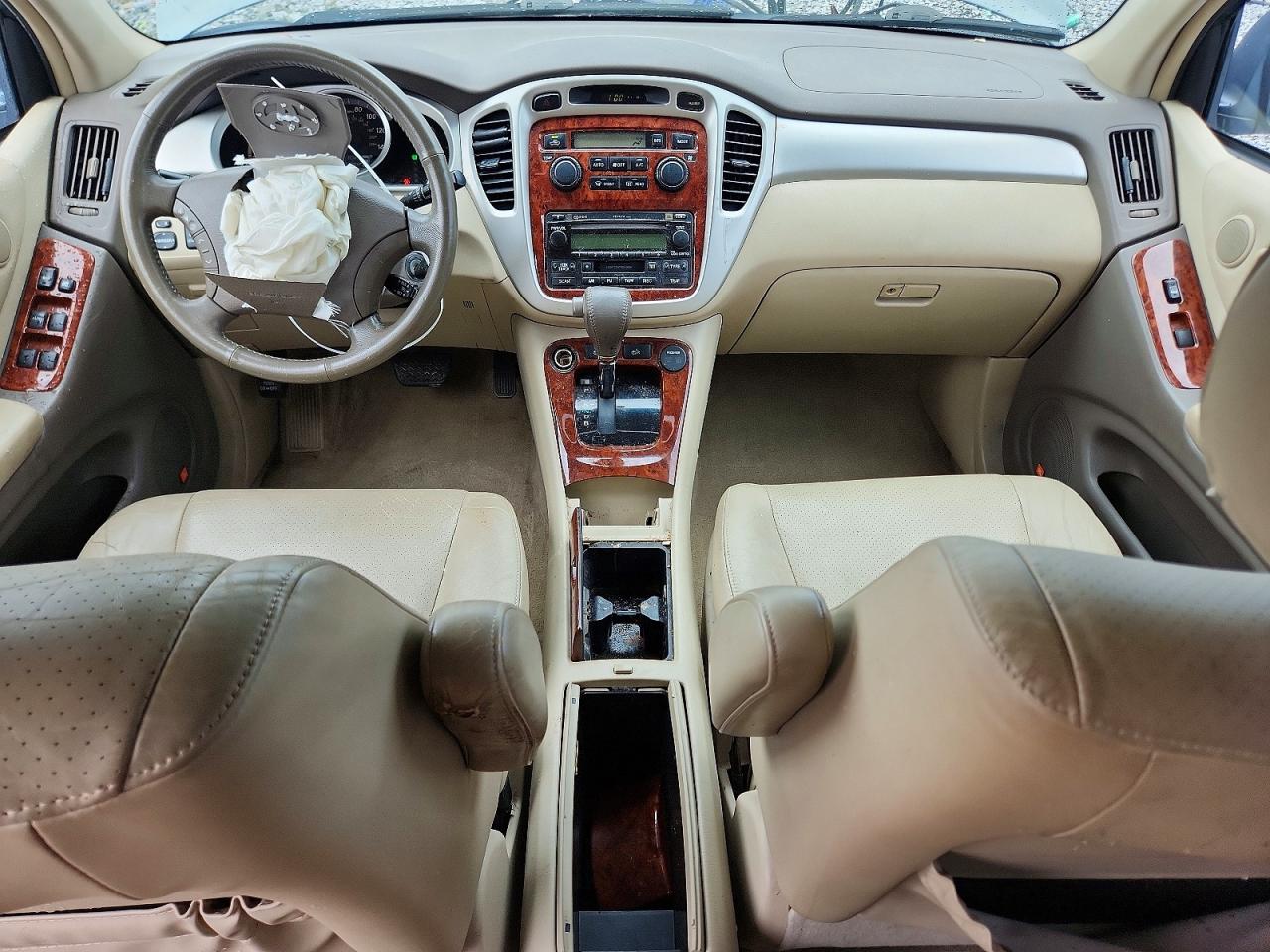 2006 Toyota Highlander Hybrid Blue vin: JTEDW21A260004400