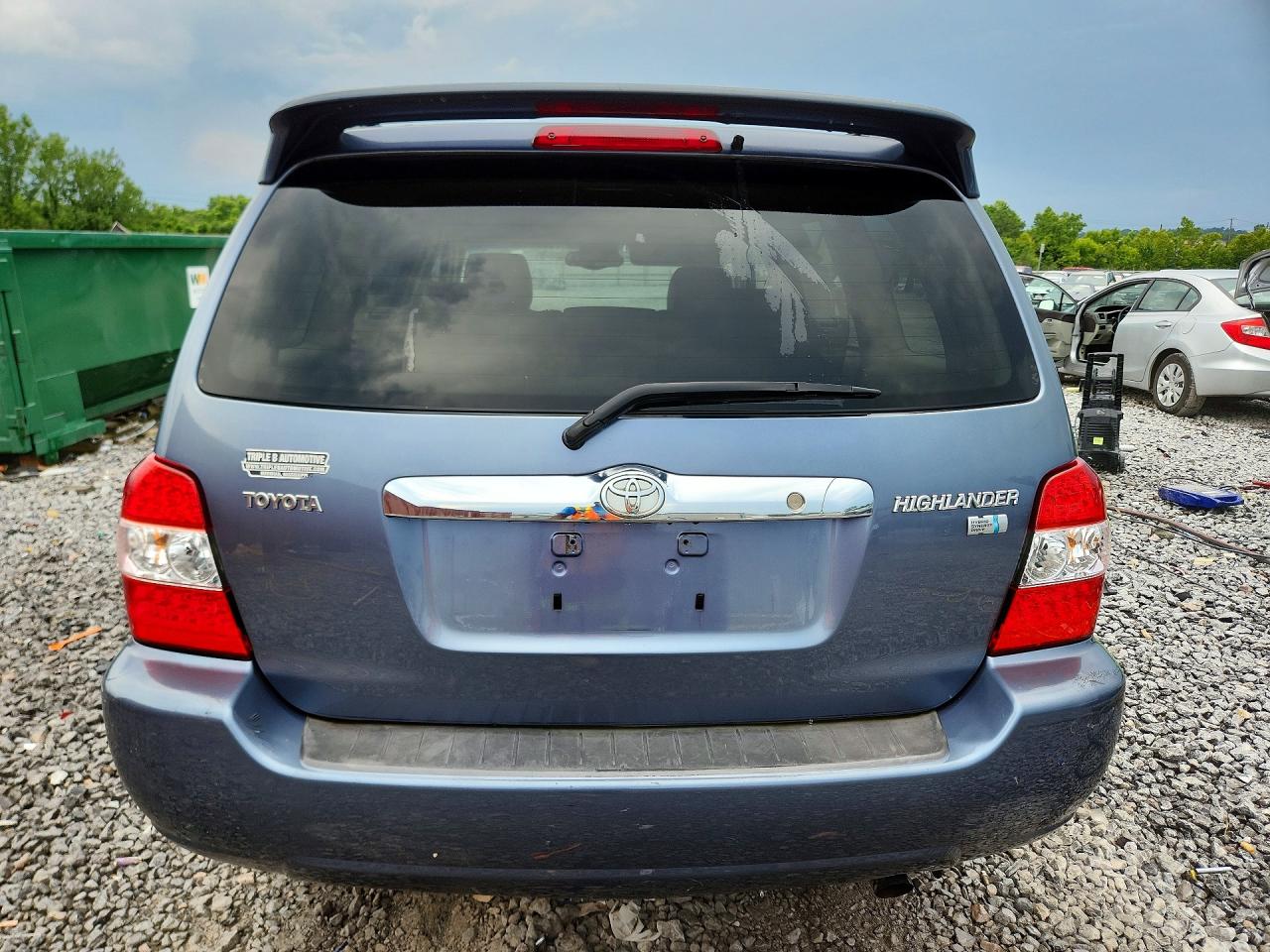 2006 Toyota Highlander Hybrid Blue vin: JTEDW21A260004400