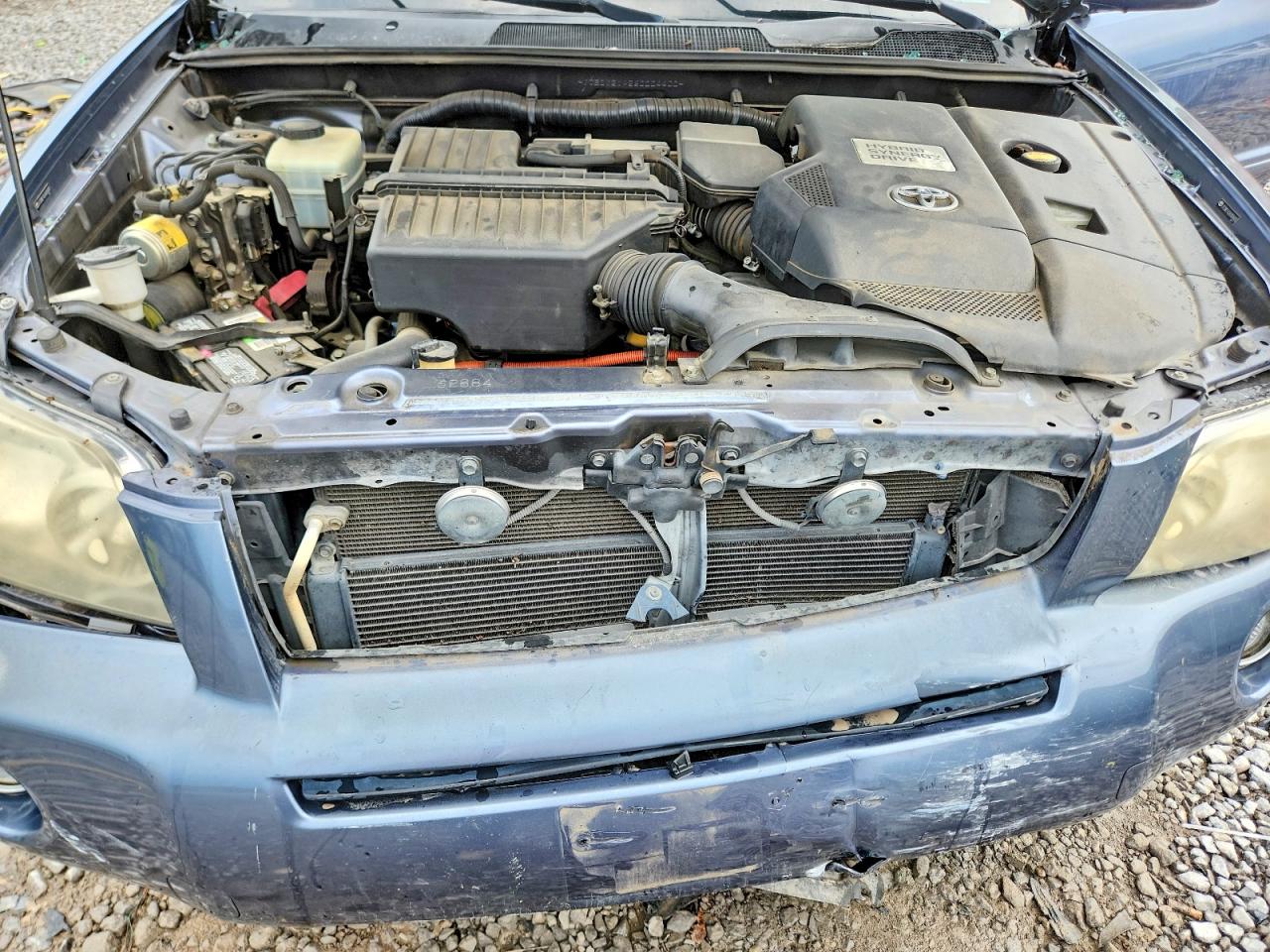 2006 Toyota Highlander Hybrid Blue vin: JTEDW21A260004400