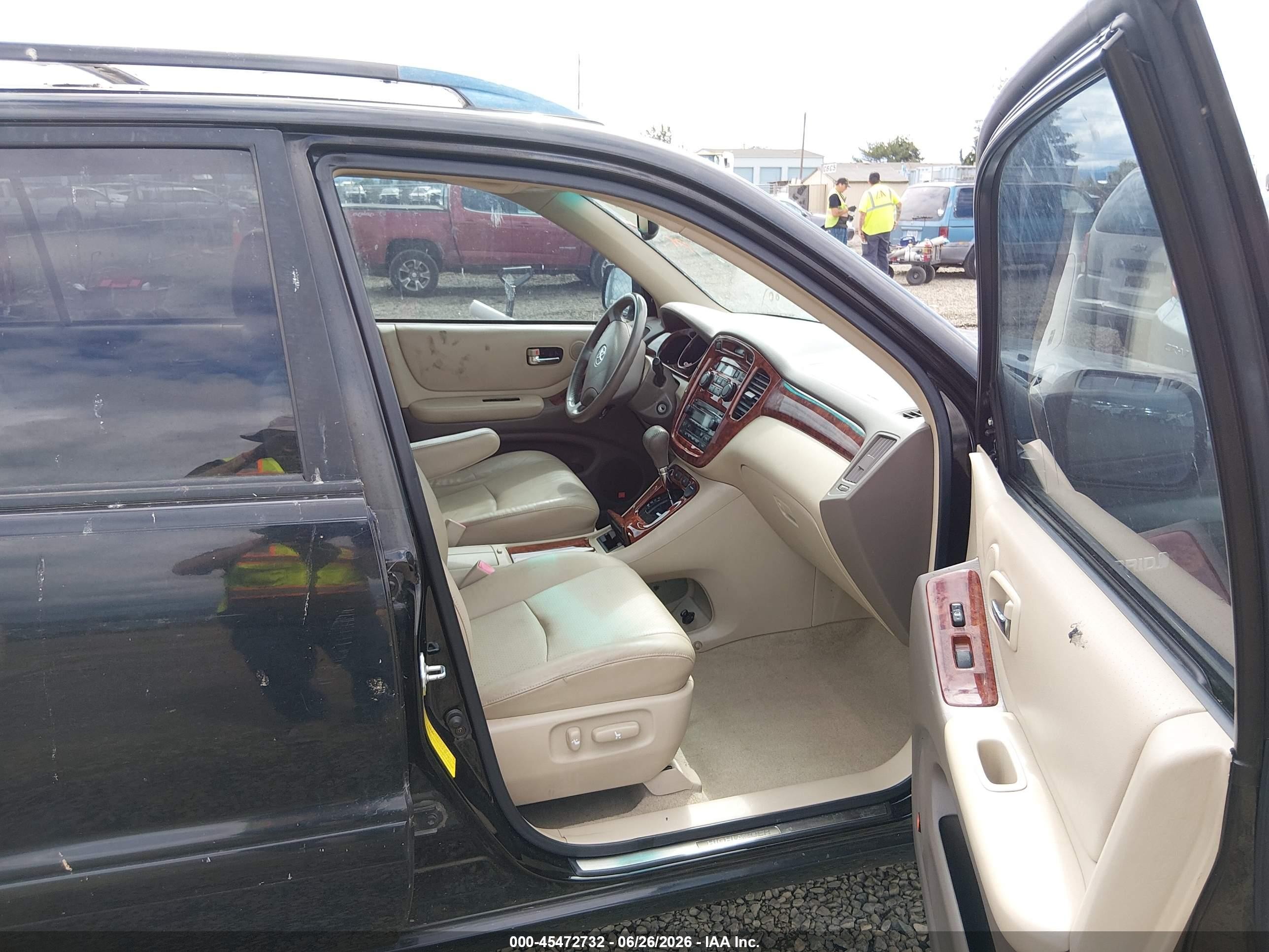 2006 Toyota Highlander Hybrid Limited V6 Black vin: JTEDW21A260012044