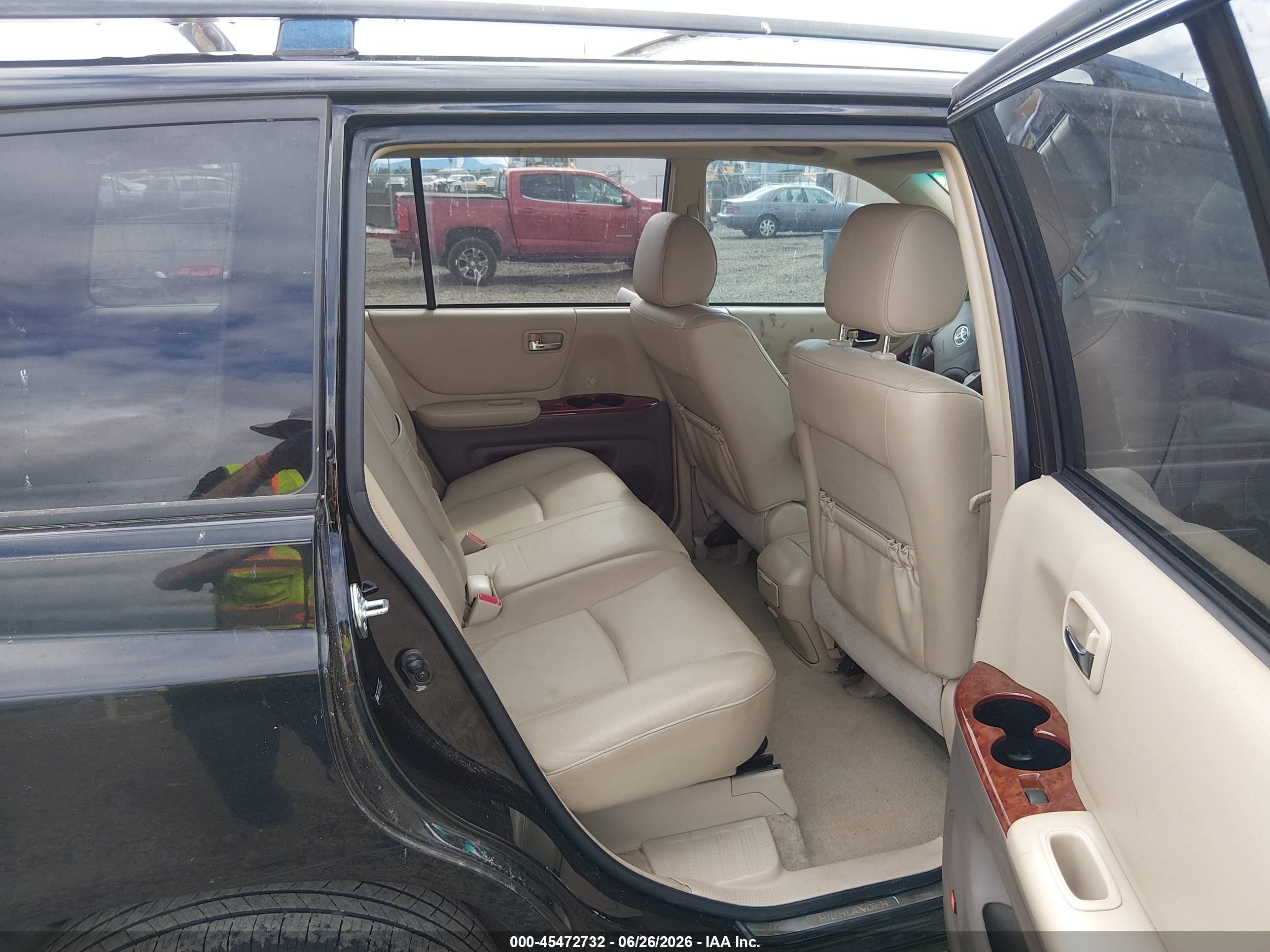 2006 Toyota Highlander Hybrid Limited V6 Black vin: JTEDW21A260012044