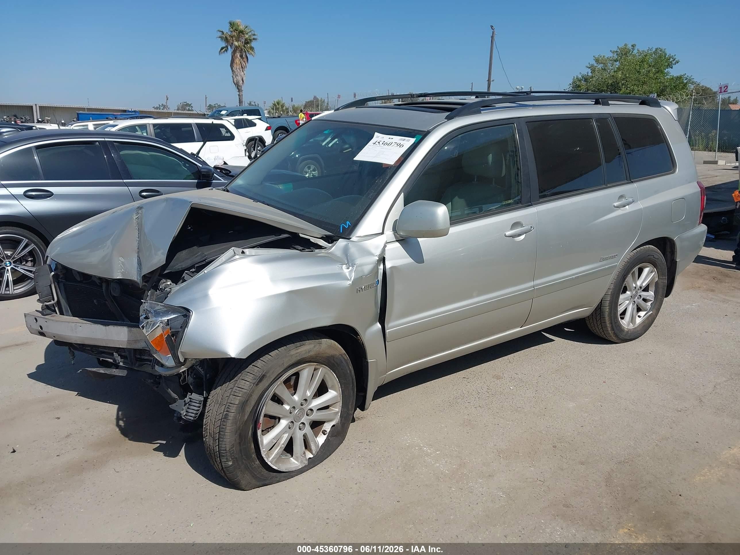 2006 Toyota Highlander Hybrid Limited V6 Silver vin: JTEDW21A260012223