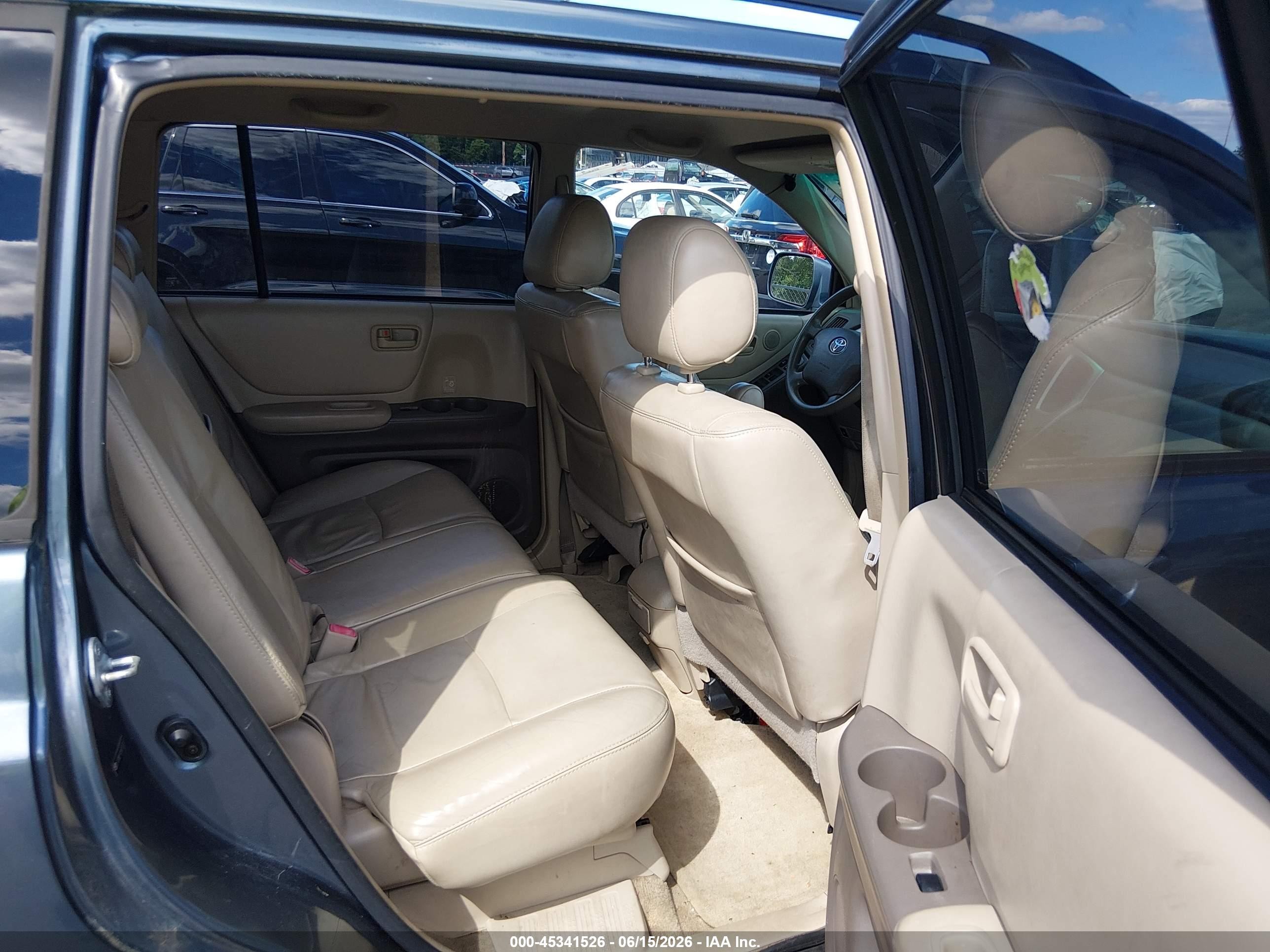 2006 Toyota Highlander Hybrid V6 Blue vin: JTEDW21A260013033