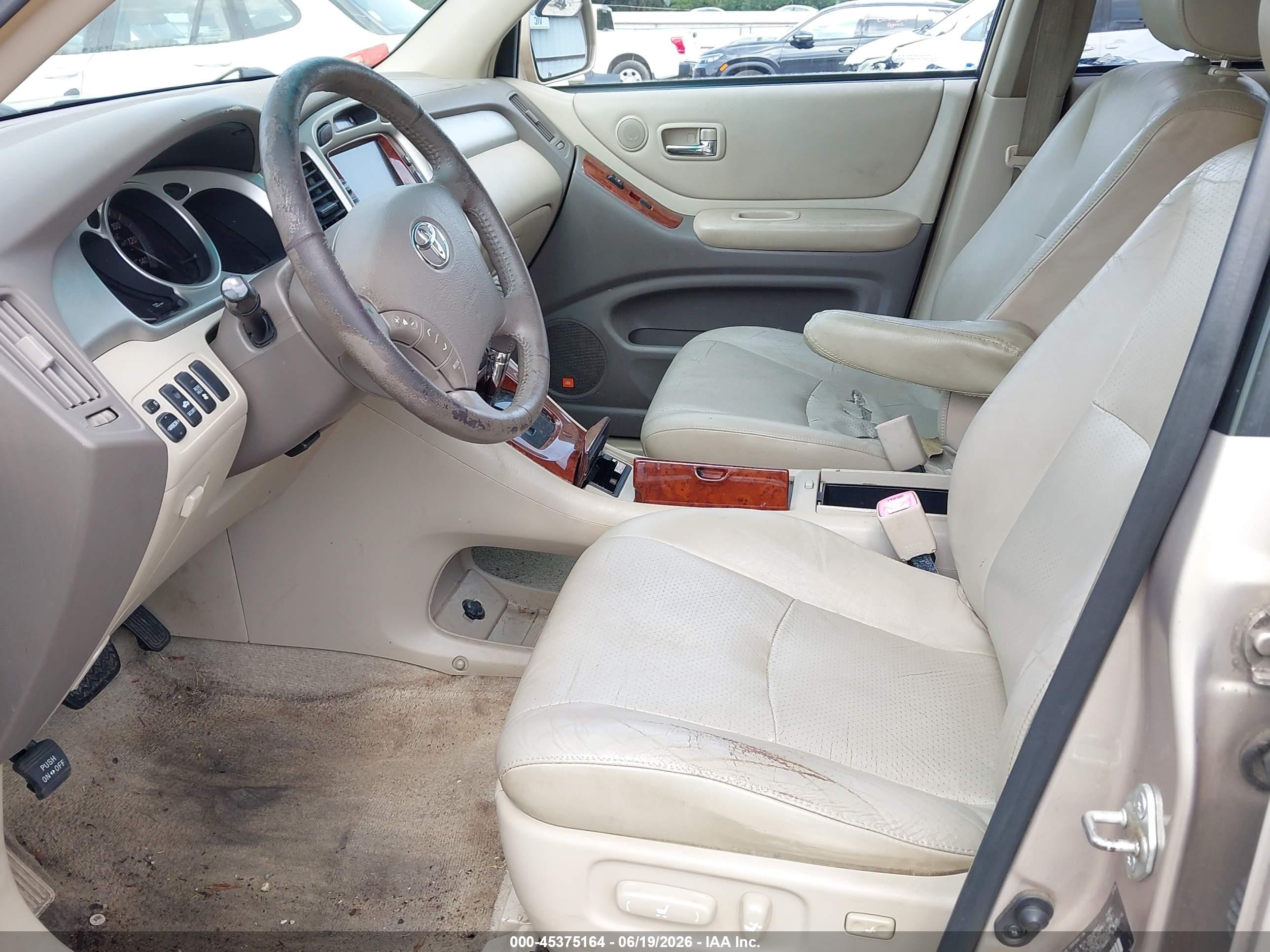 2006 Toyota Highlander Hybrid Limited V6 Beige vin: JTEDW21A260015994