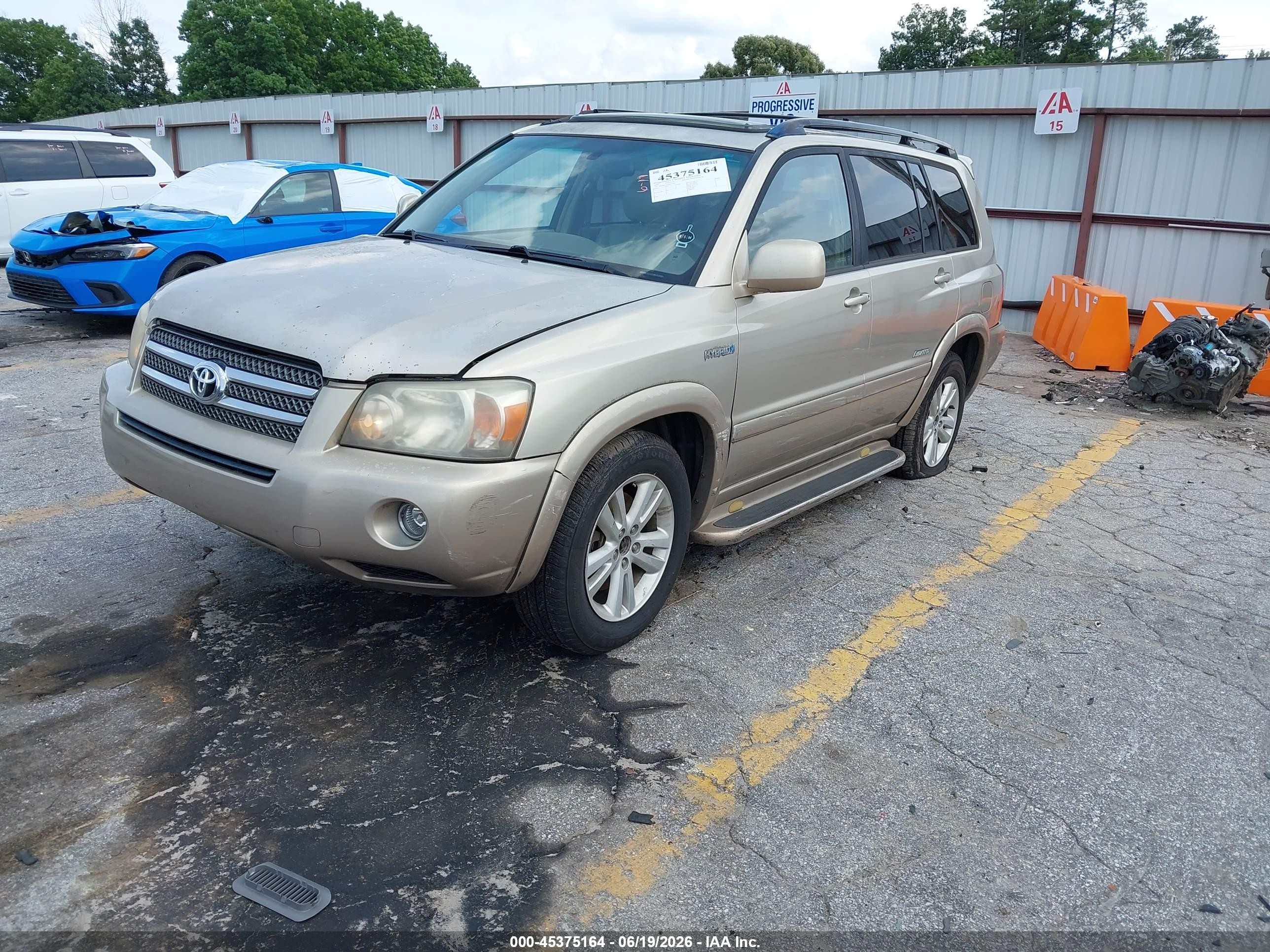 2006 Toyota Highlander Hybrid Limited V6 Beige vin: JTEDW21A260015994