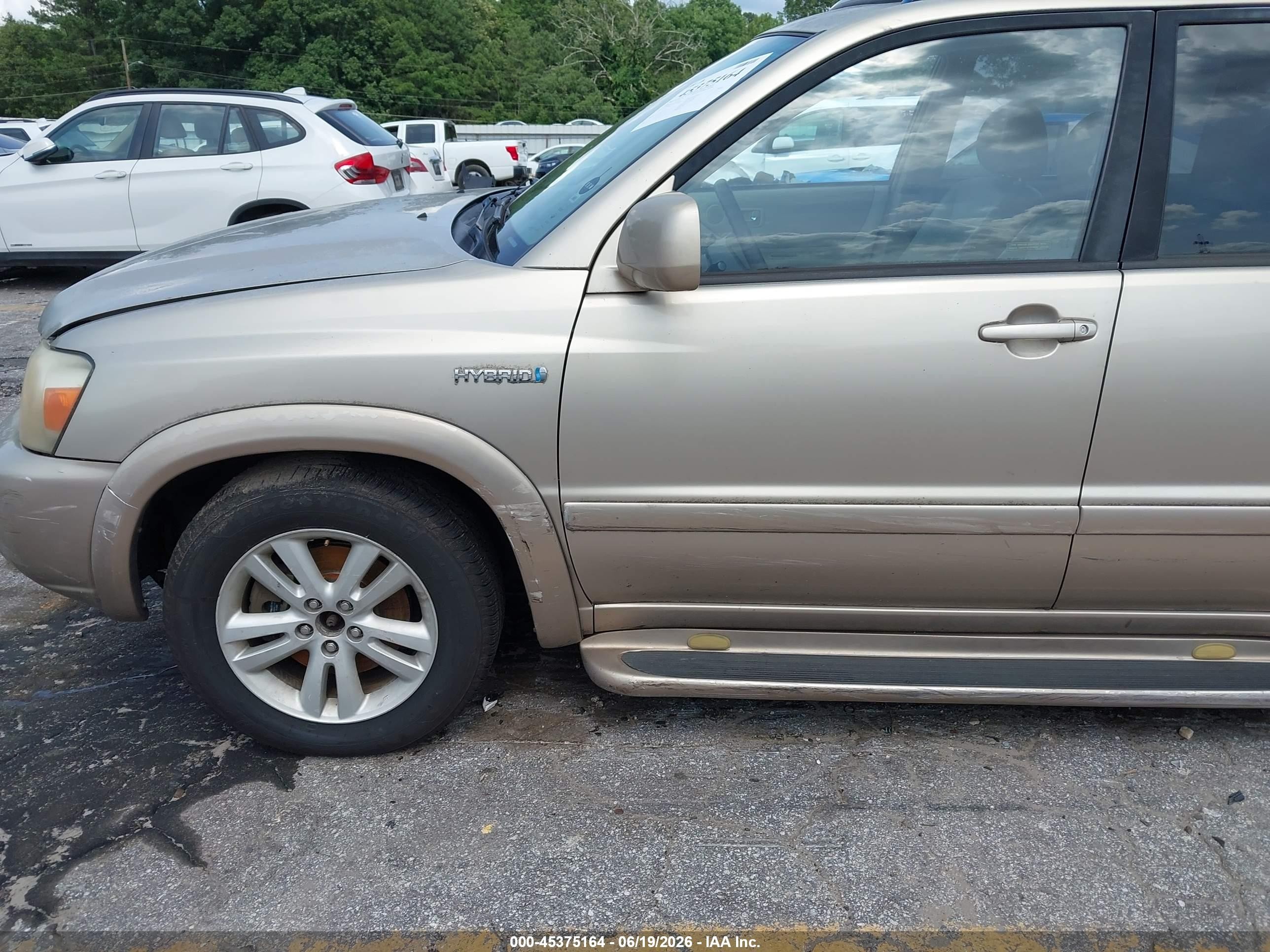 2006 Toyota Highlander Hybrid Limited V6 Beige vin: JTEDW21A260015994