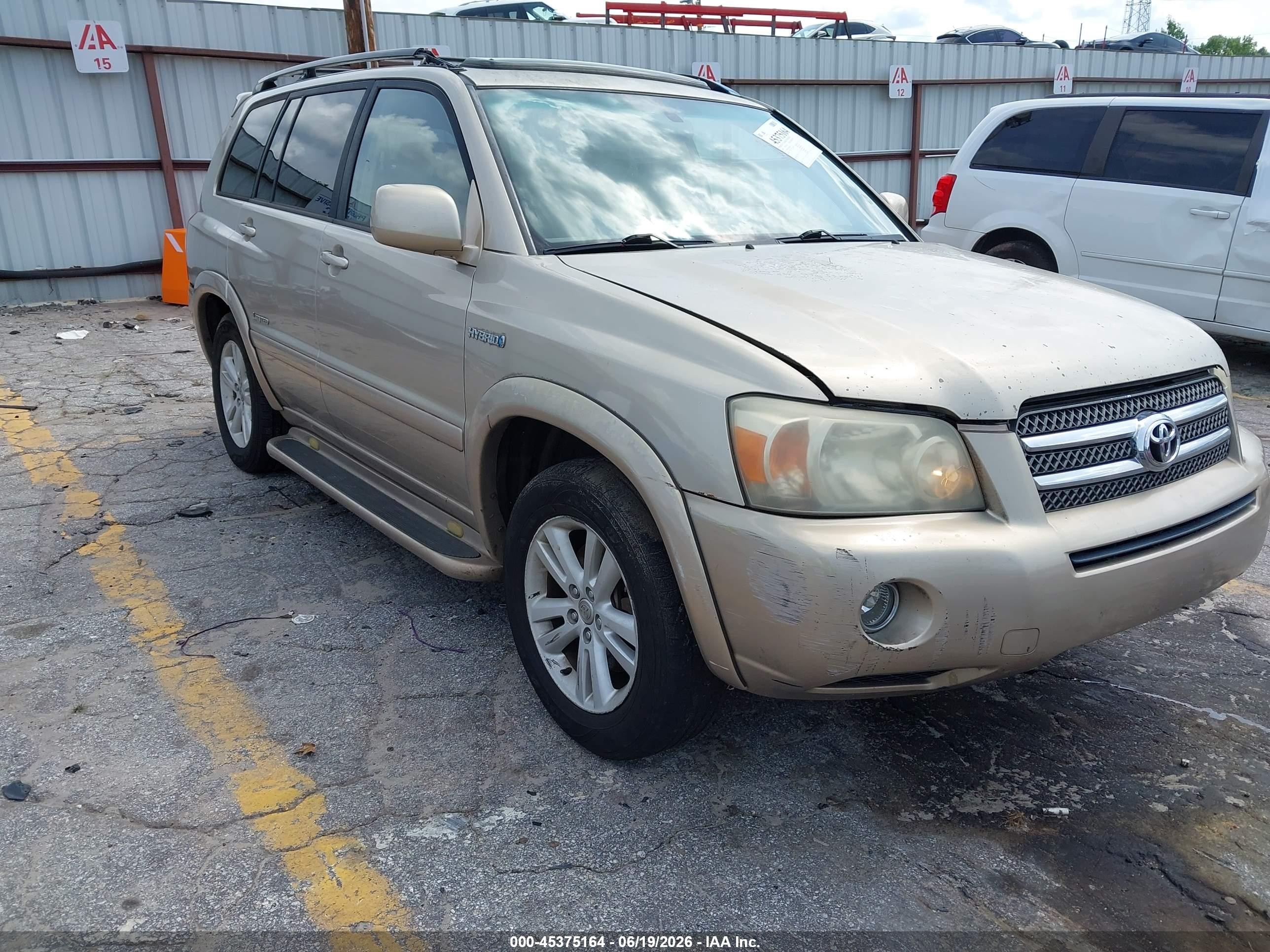 2006 Toyota Highlander Hybrid Limited V6 Beige vin: JTEDW21A260015994