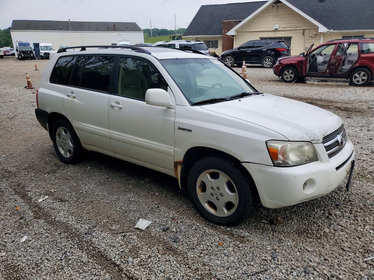 2006 Toyota Highlander Hybrid Белый vin: JTEDW21A360003000