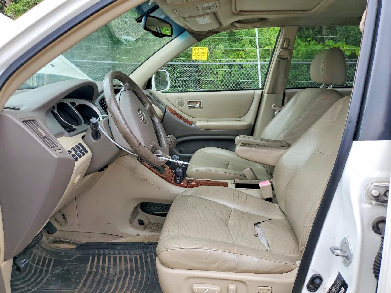 2006 Toyota Highlander Hybrid Белый vin: JTEDW21A360003000