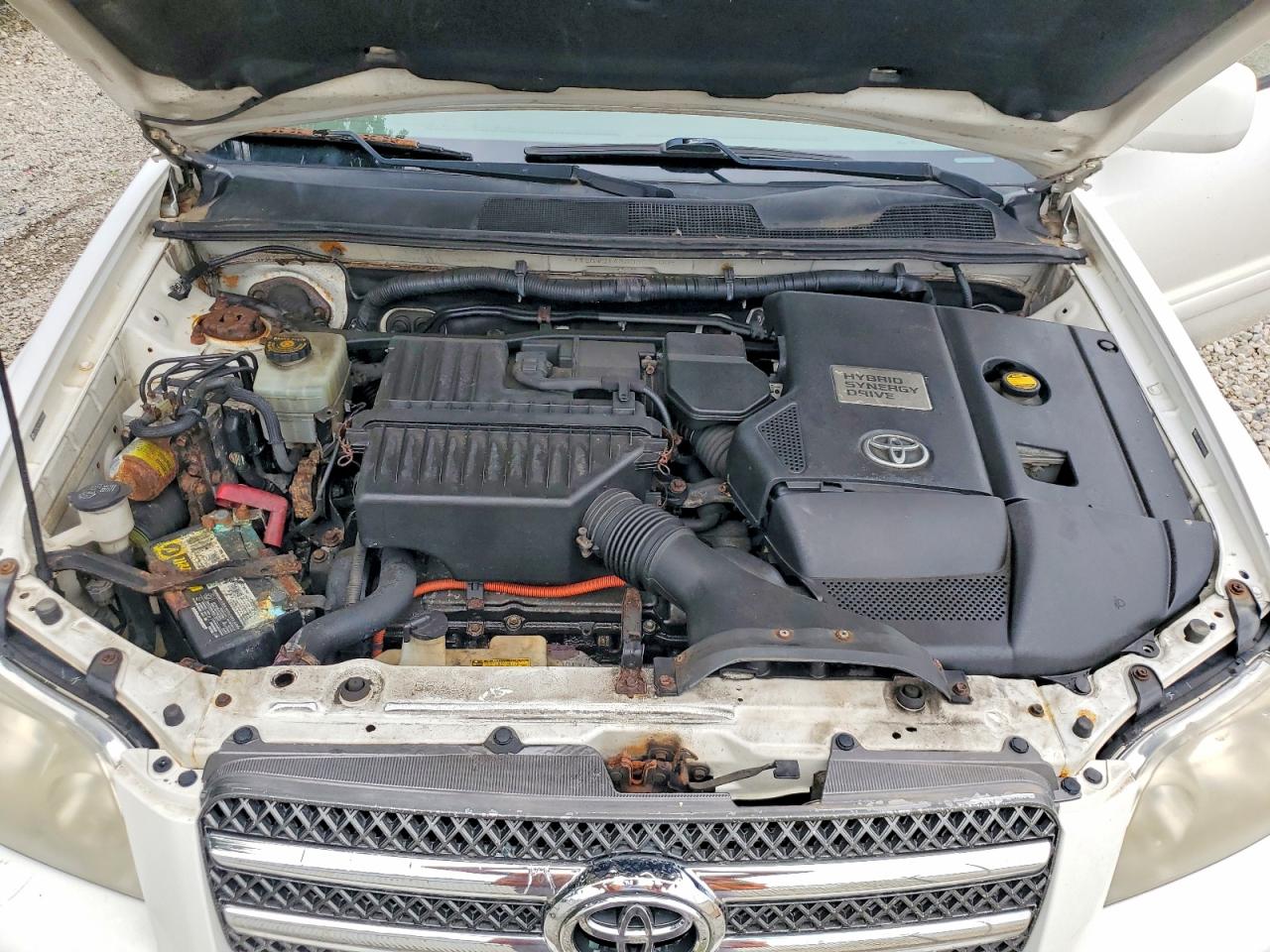 2006 Toyota Highlander Hybrid Белый vin: JTEDW21A360003000