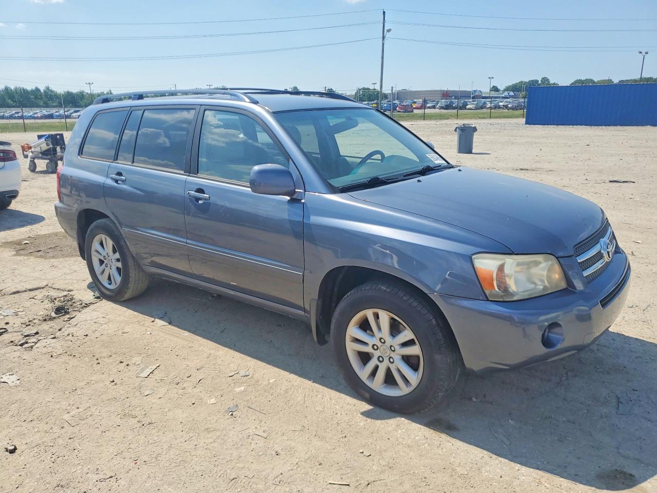 2006 Toyota Highlander Hybrid Blue vin: JTEDW21A360004258