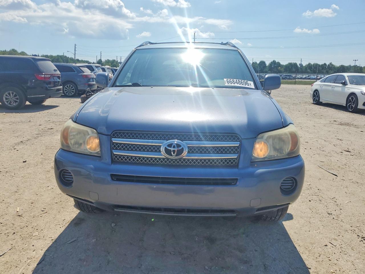 2006 Toyota Highlander Hybrid Blue vin: JTEDW21A360004258