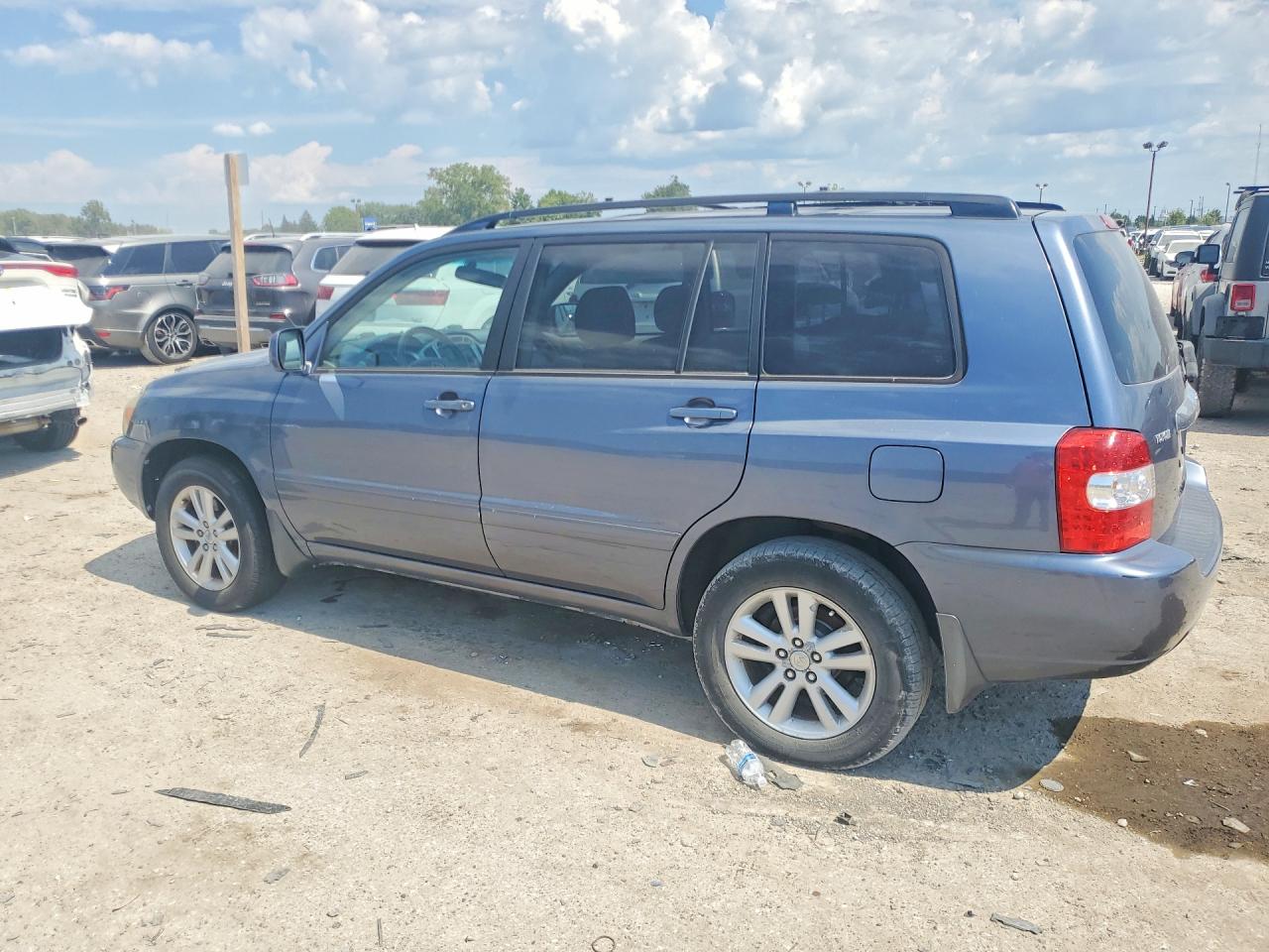 2006 Toyota Highlander Hybrid Blue vin: JTEDW21A360004258